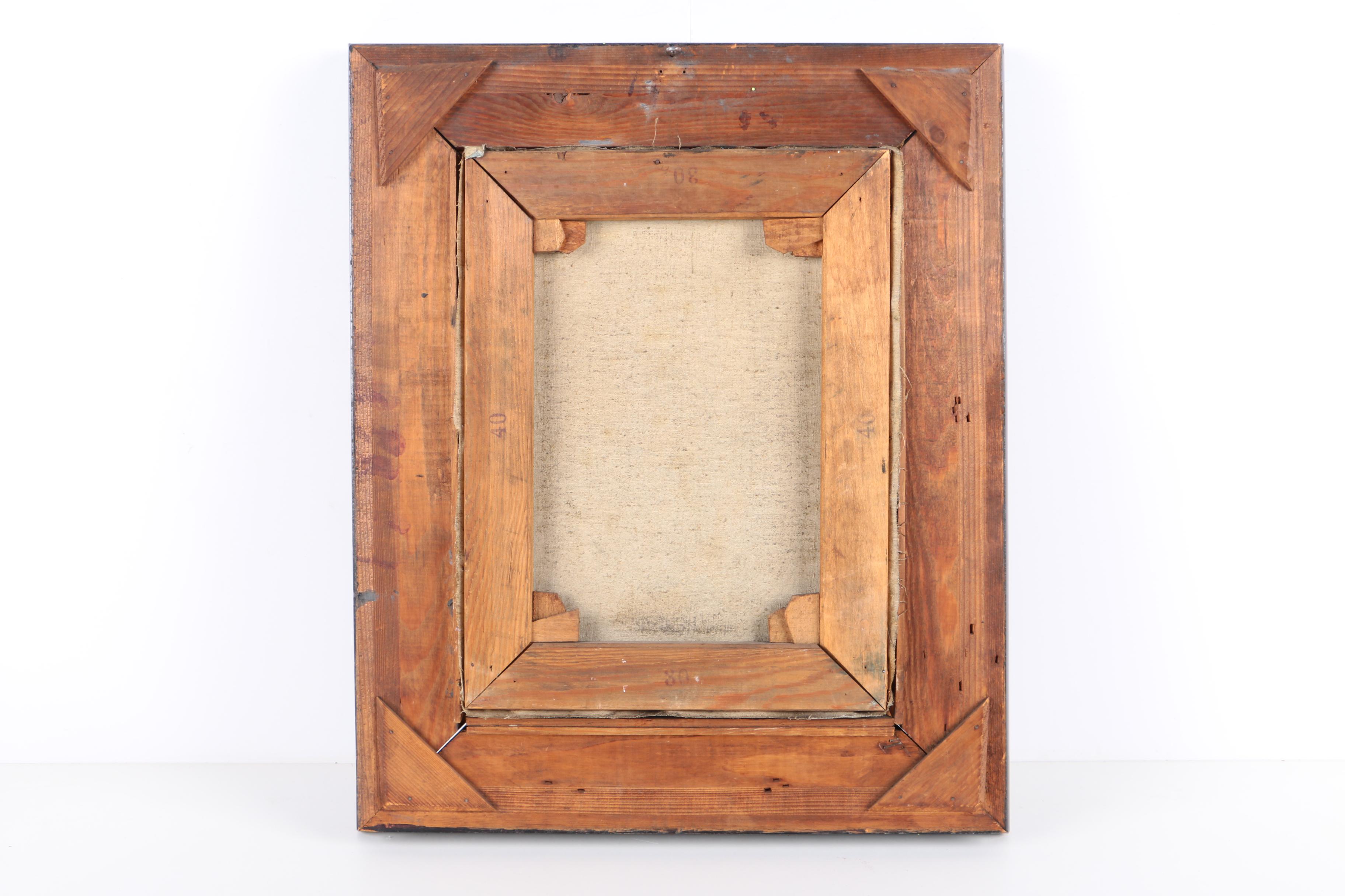 Oil Painting on Canvas of World War One German Soldier