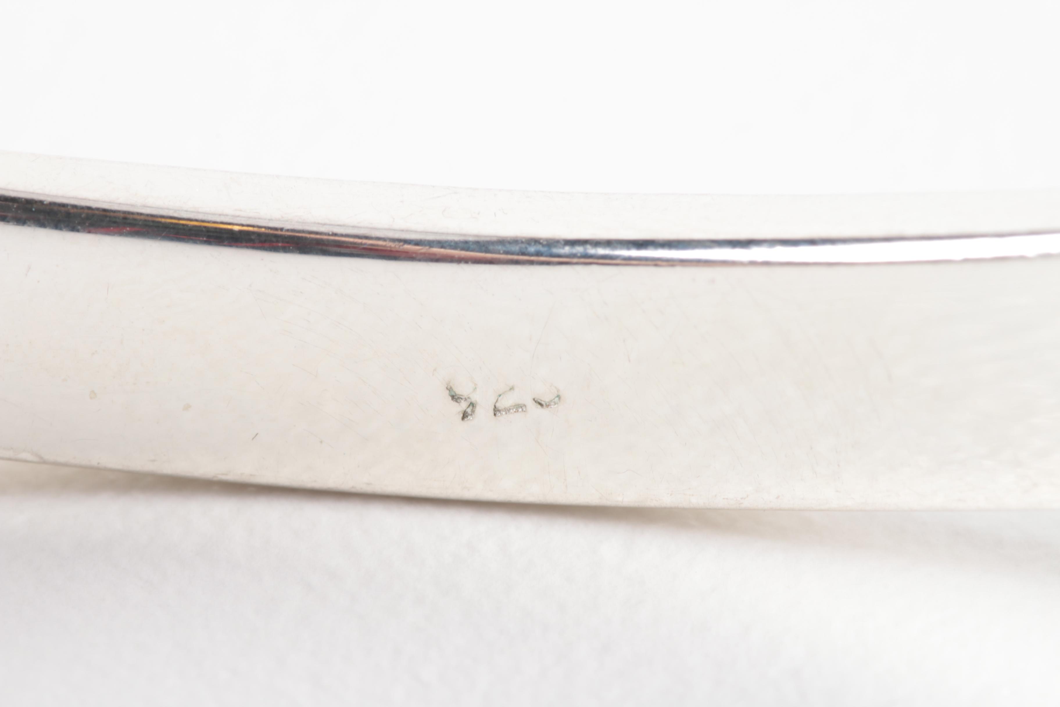 Grouping of Sterling Silver Bangles and Hinged Cuff Bracelet