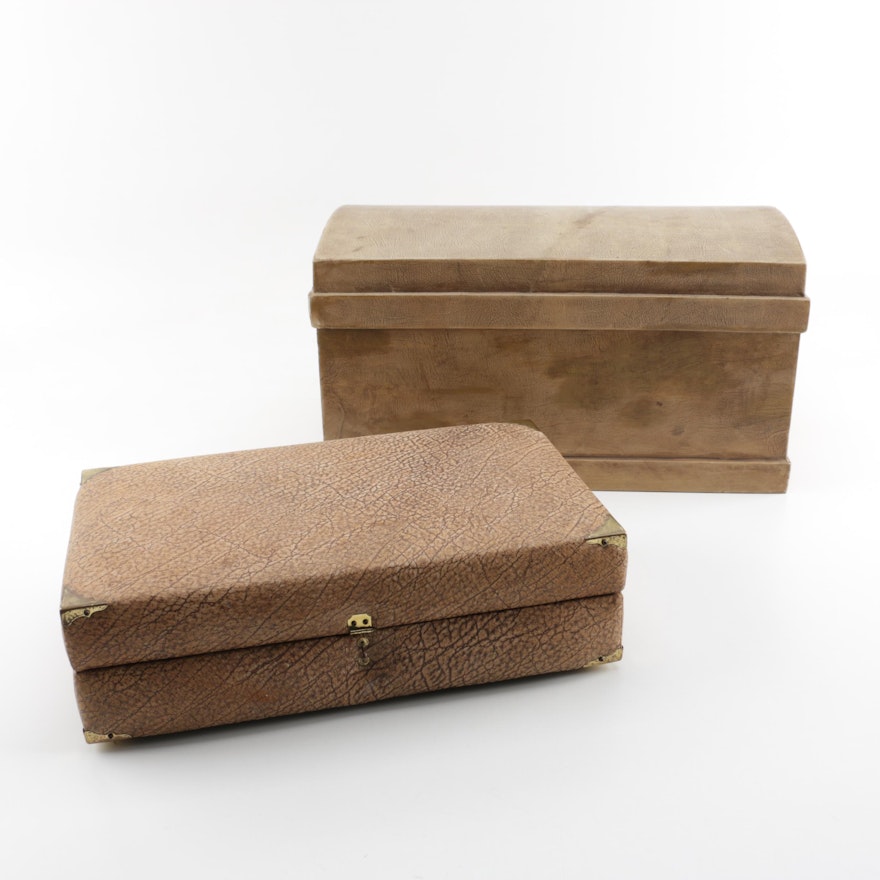 Leather Covered Boxes