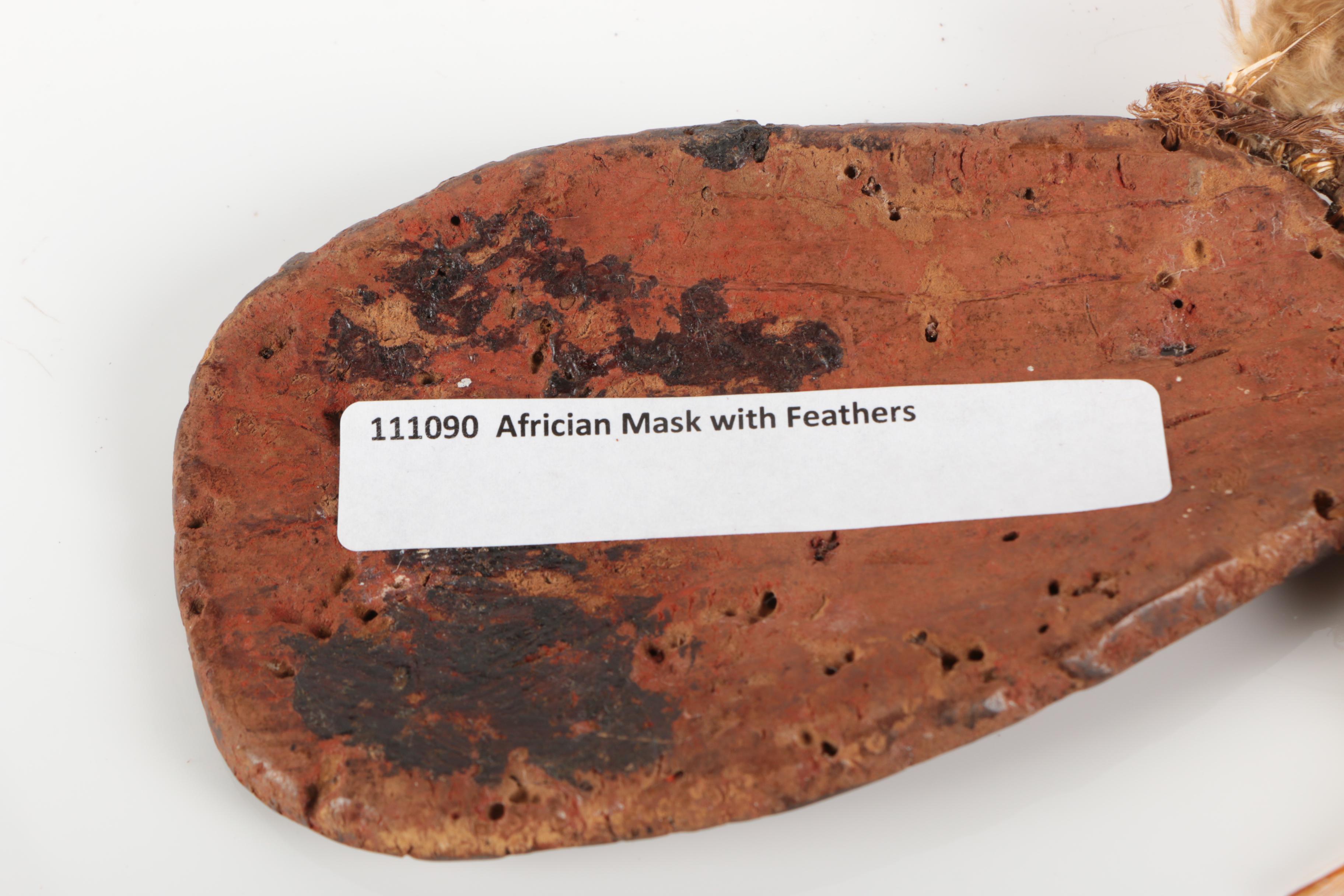 African Style Mask and Fibrous Cloth