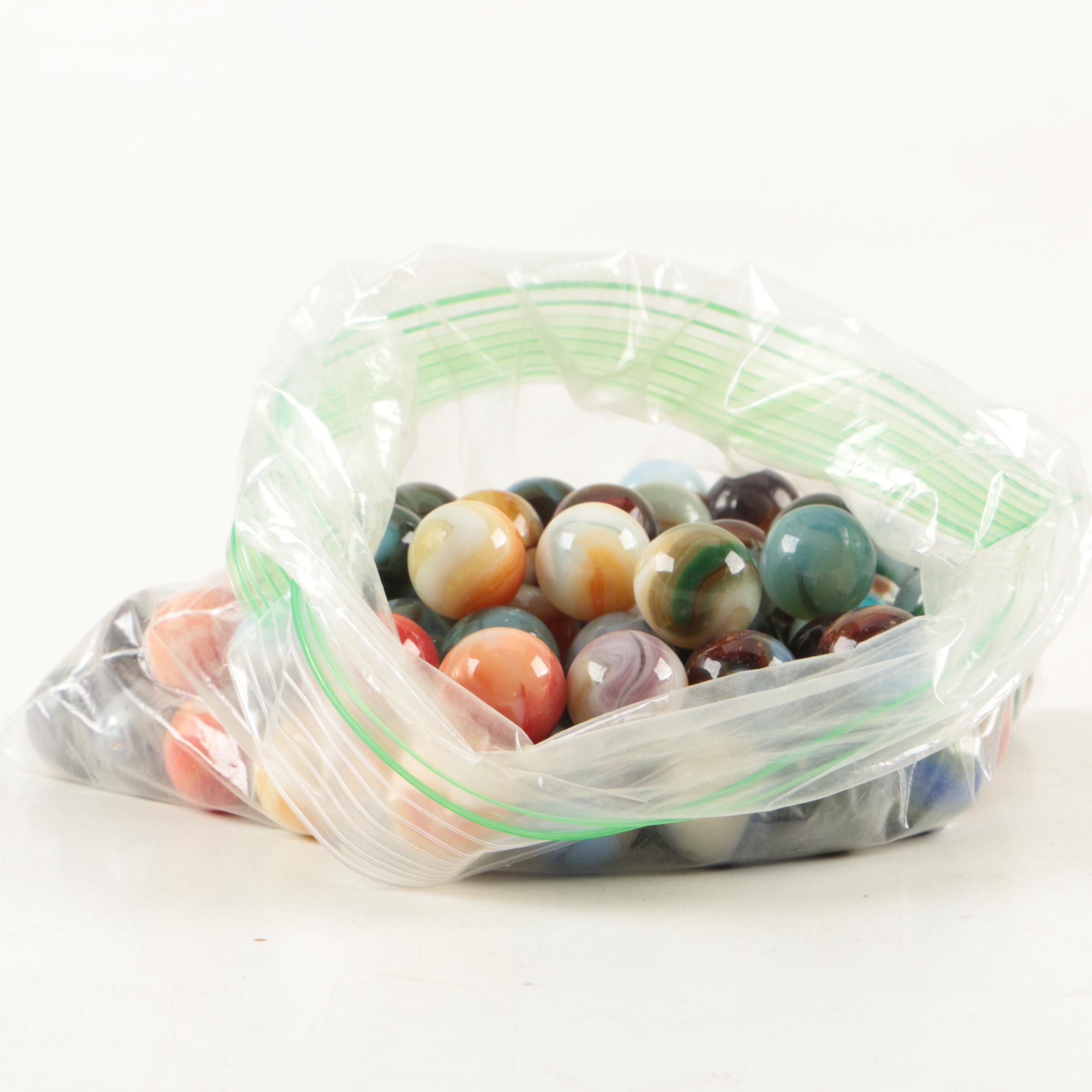 Vintage Handblown Glass Marble Collection