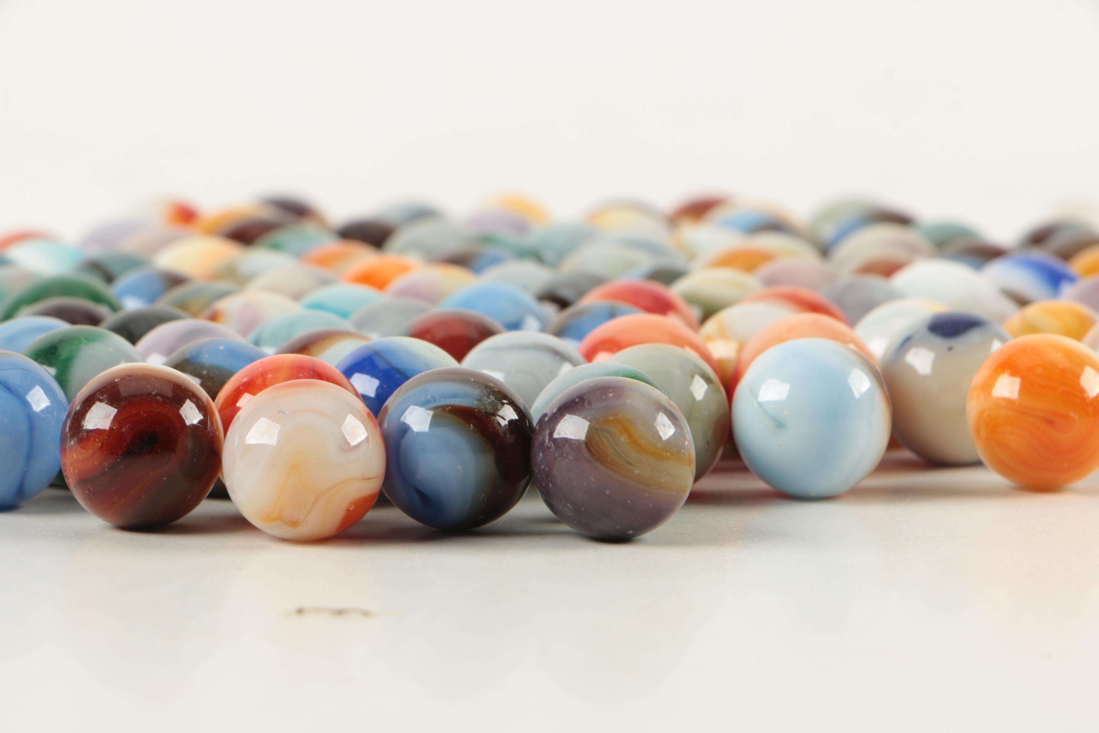 Vintage Handblown Glass Marble Collection