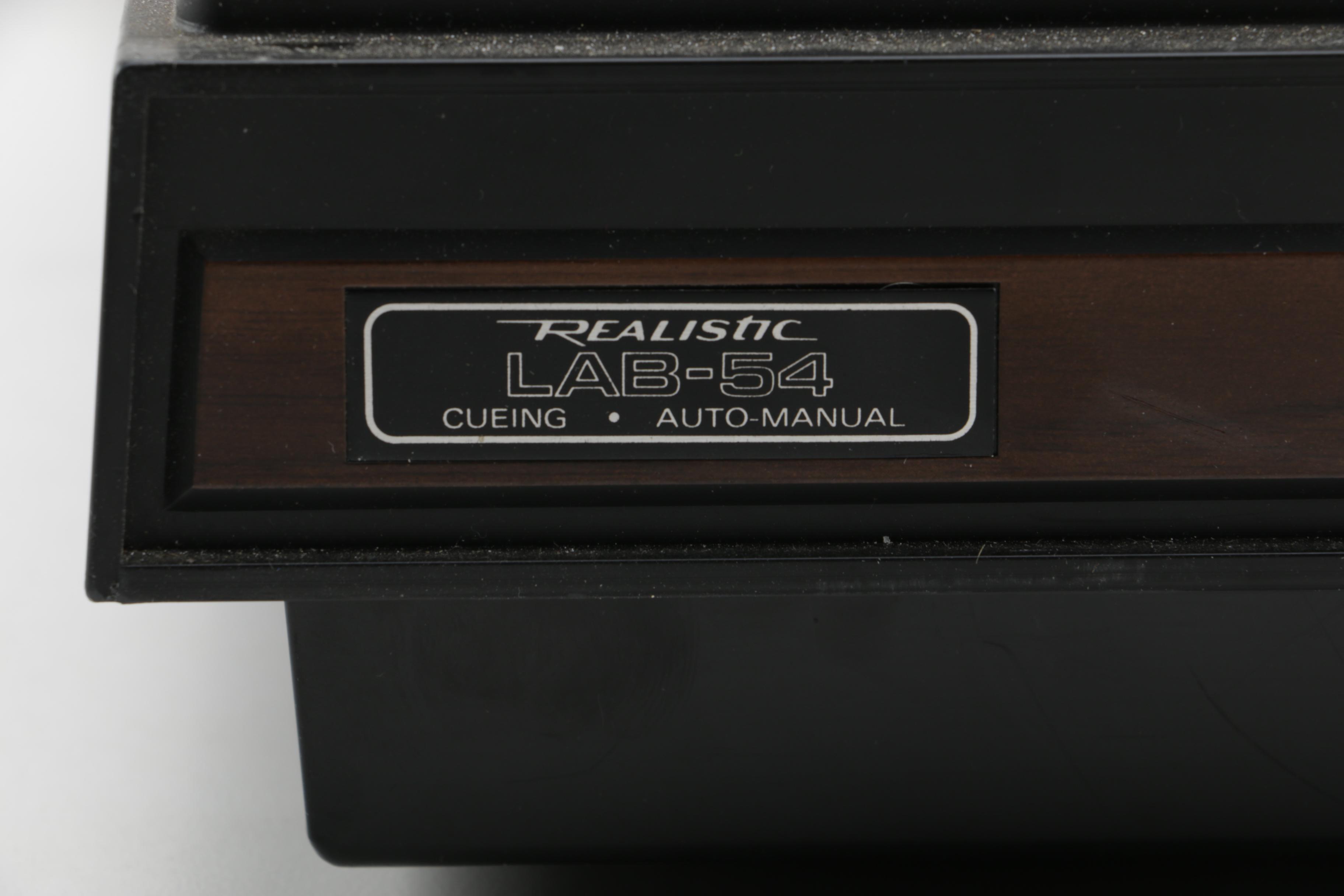 Vintage Realistic Turntable