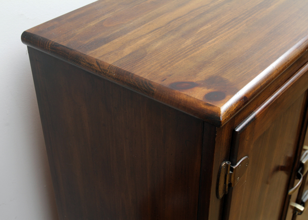 Icebox Style Pine Cabinet