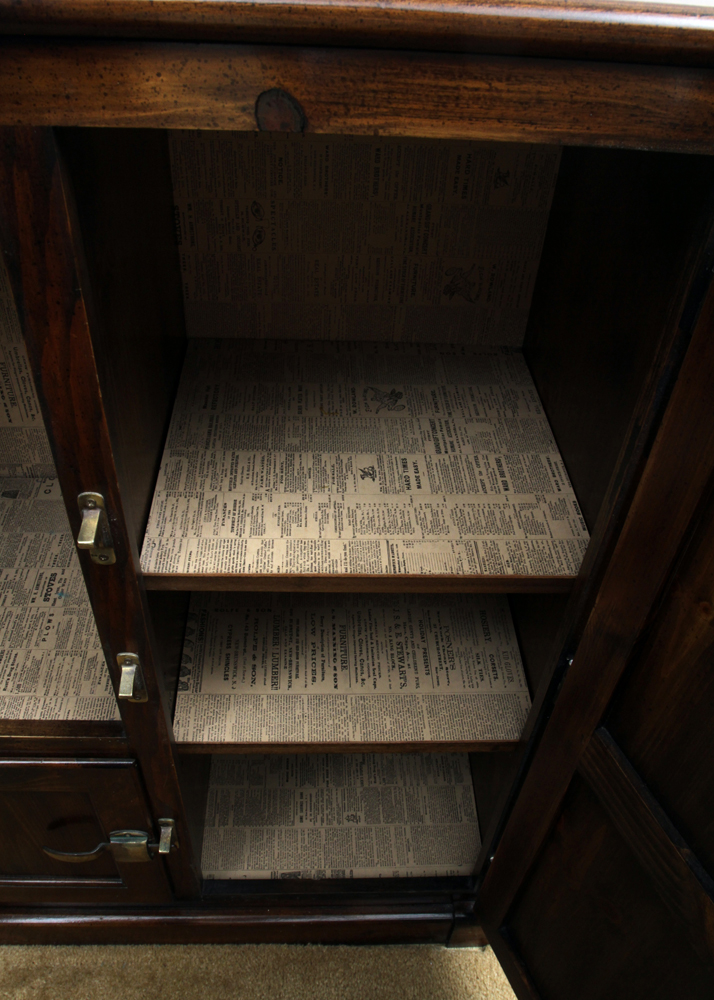 Icebox Style Pine Cabinet