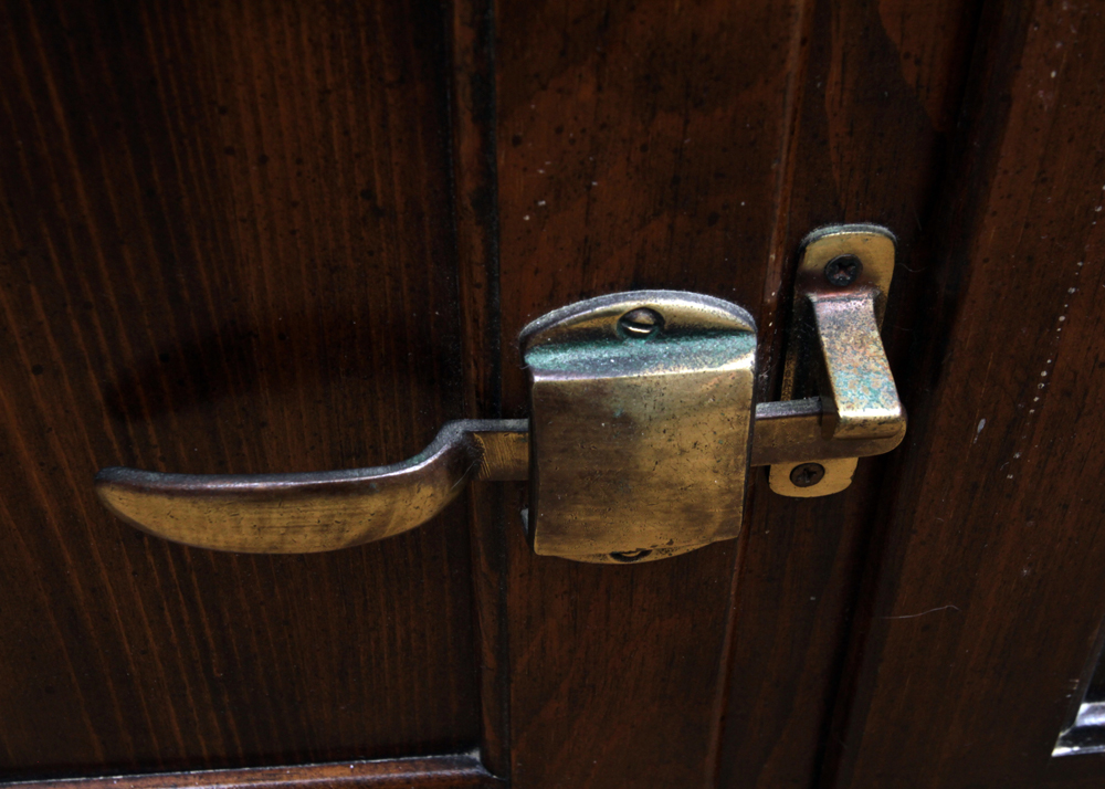 Icebox Style Pine Cabinet