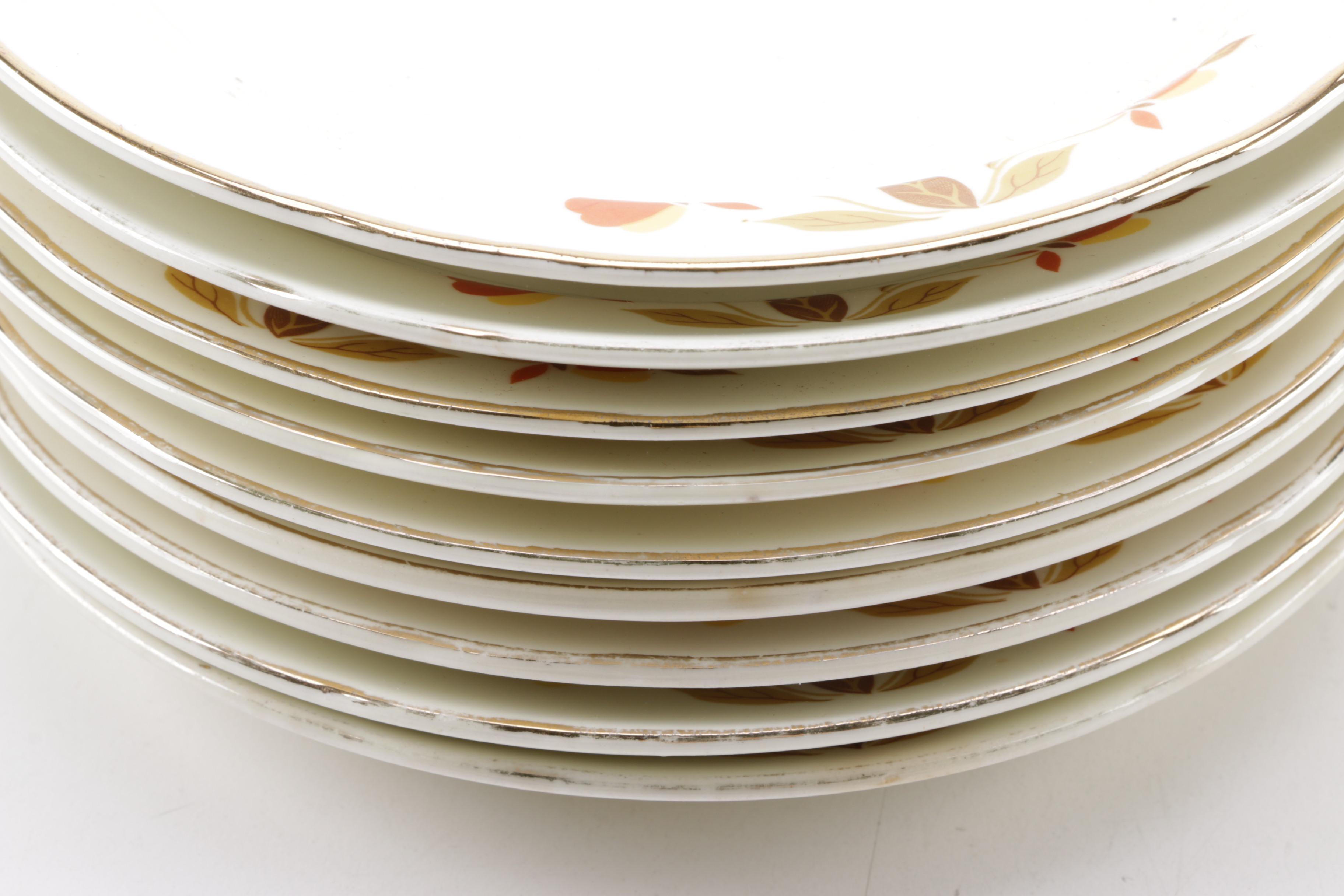 Hall's "Autumn Leaf" Tableware