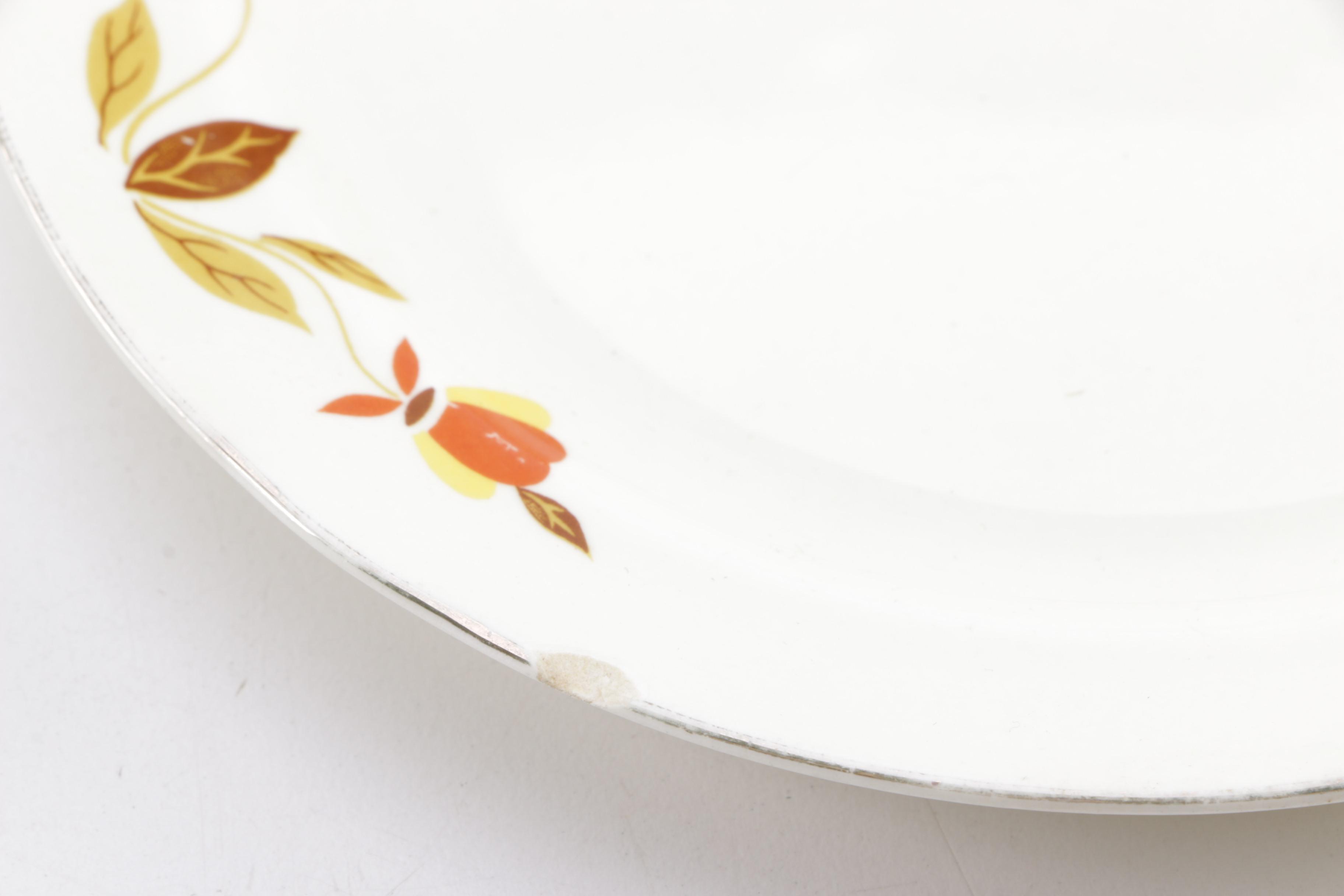 Hall's "Autumn Leaf" Tableware
