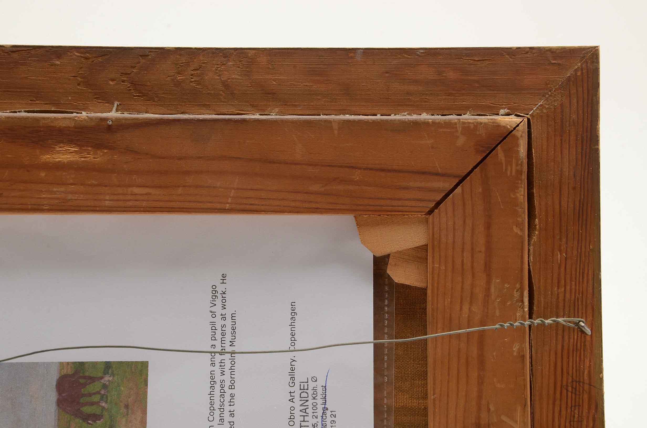 Axel Hansen Original Vintage Oil Painting on Canvas