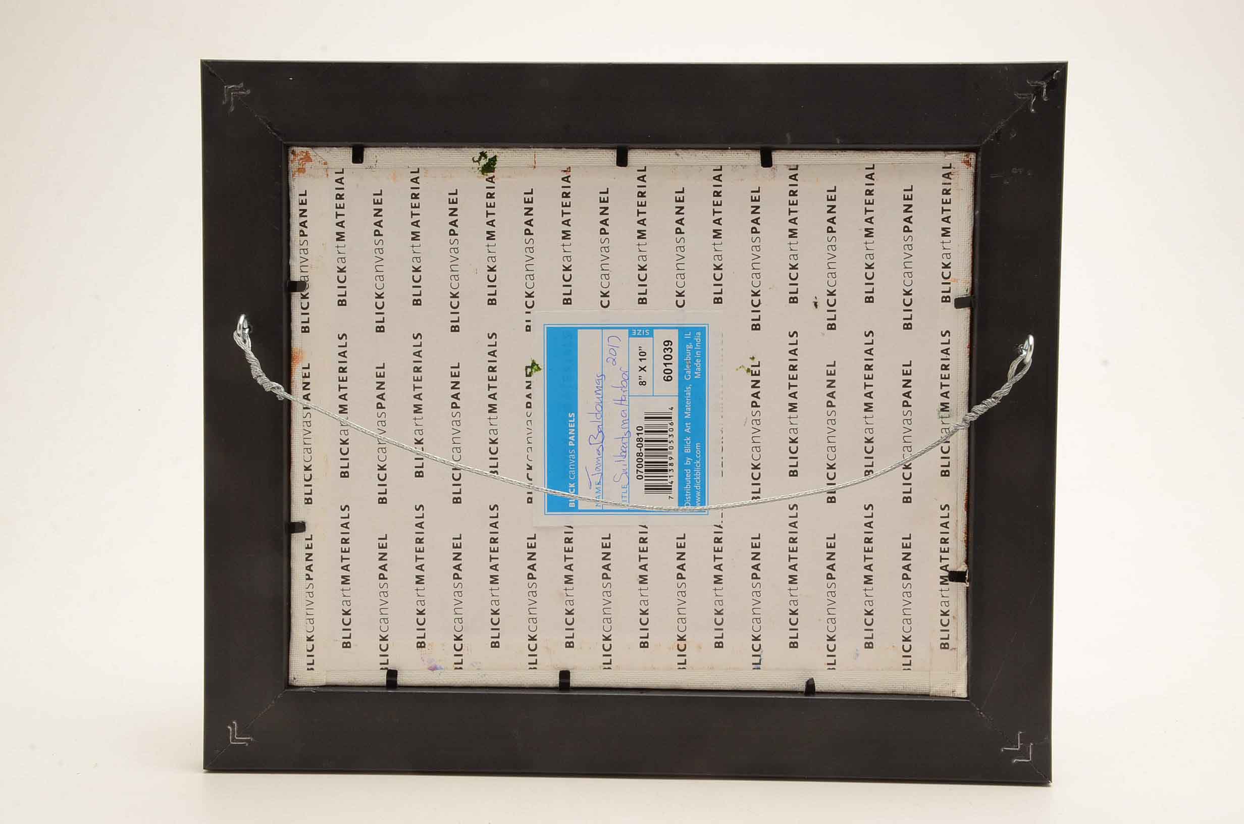 James Baldoumas Signed Oil Painting 'Sailboats Ma Harbor'