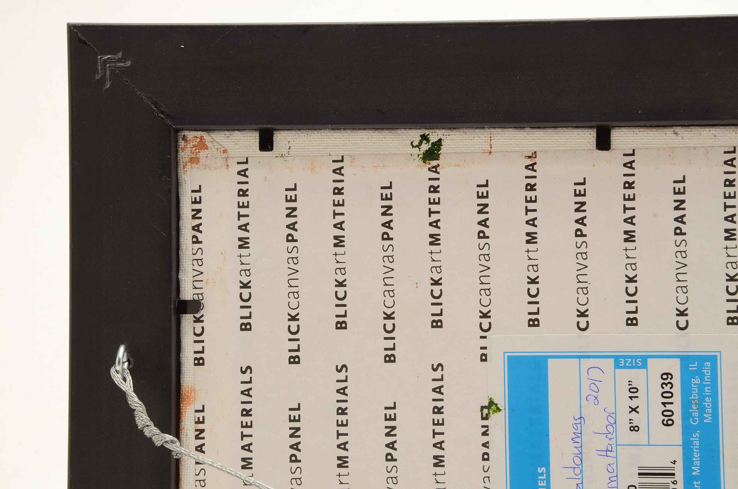 James Baldoumas Signed Oil Painting 'Sailboats Ma Harbor'