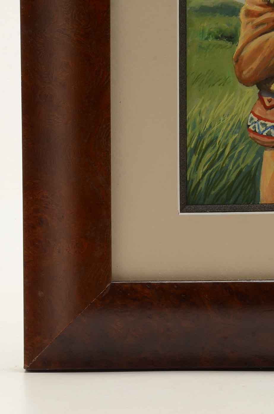 Gary Zaboly Signed Gouache Painting 'Daniel Boone at Age 80 . . .'