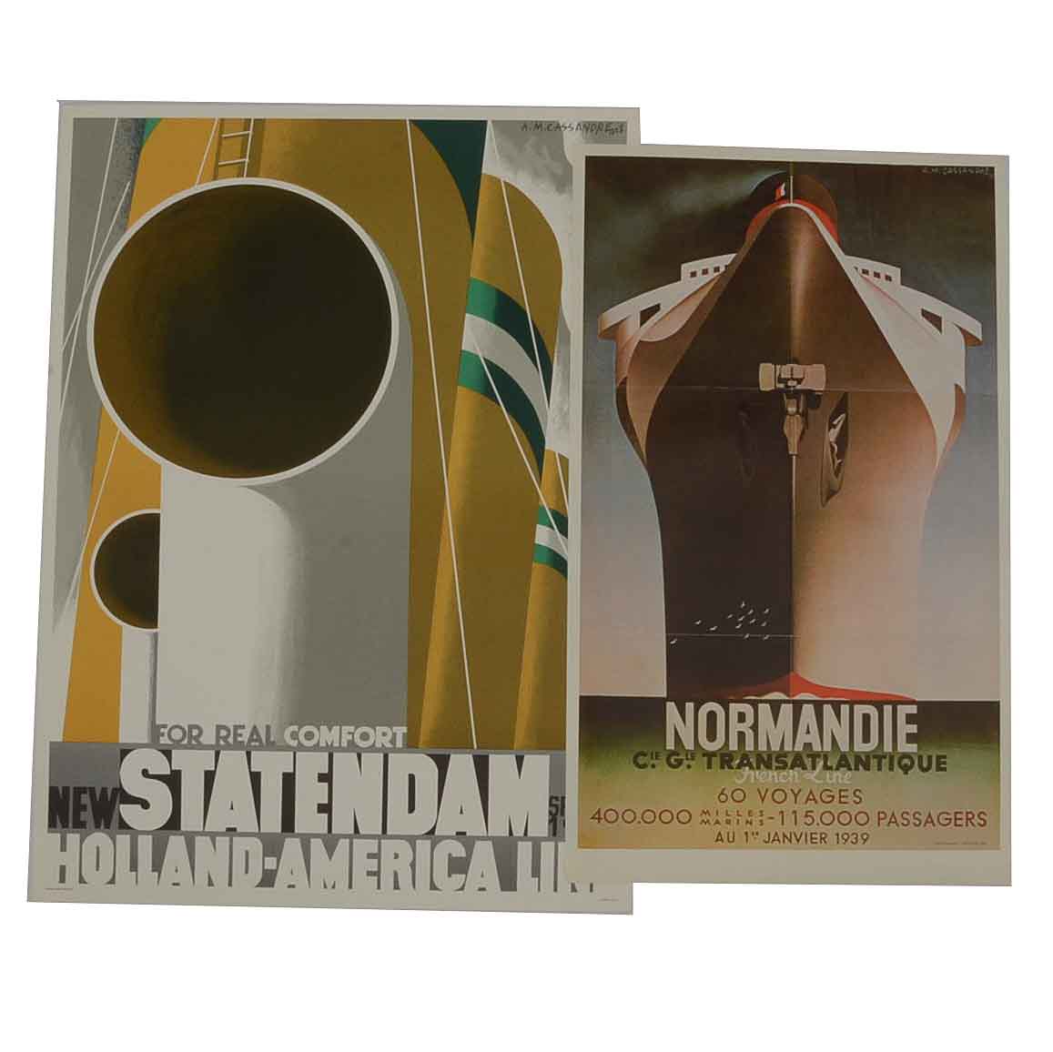 Pair of Posters After Adolphe Mouron Cassandre