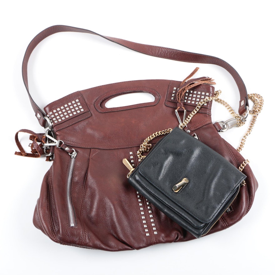 B. Makowsky and Vince Camuto Leather Handbags