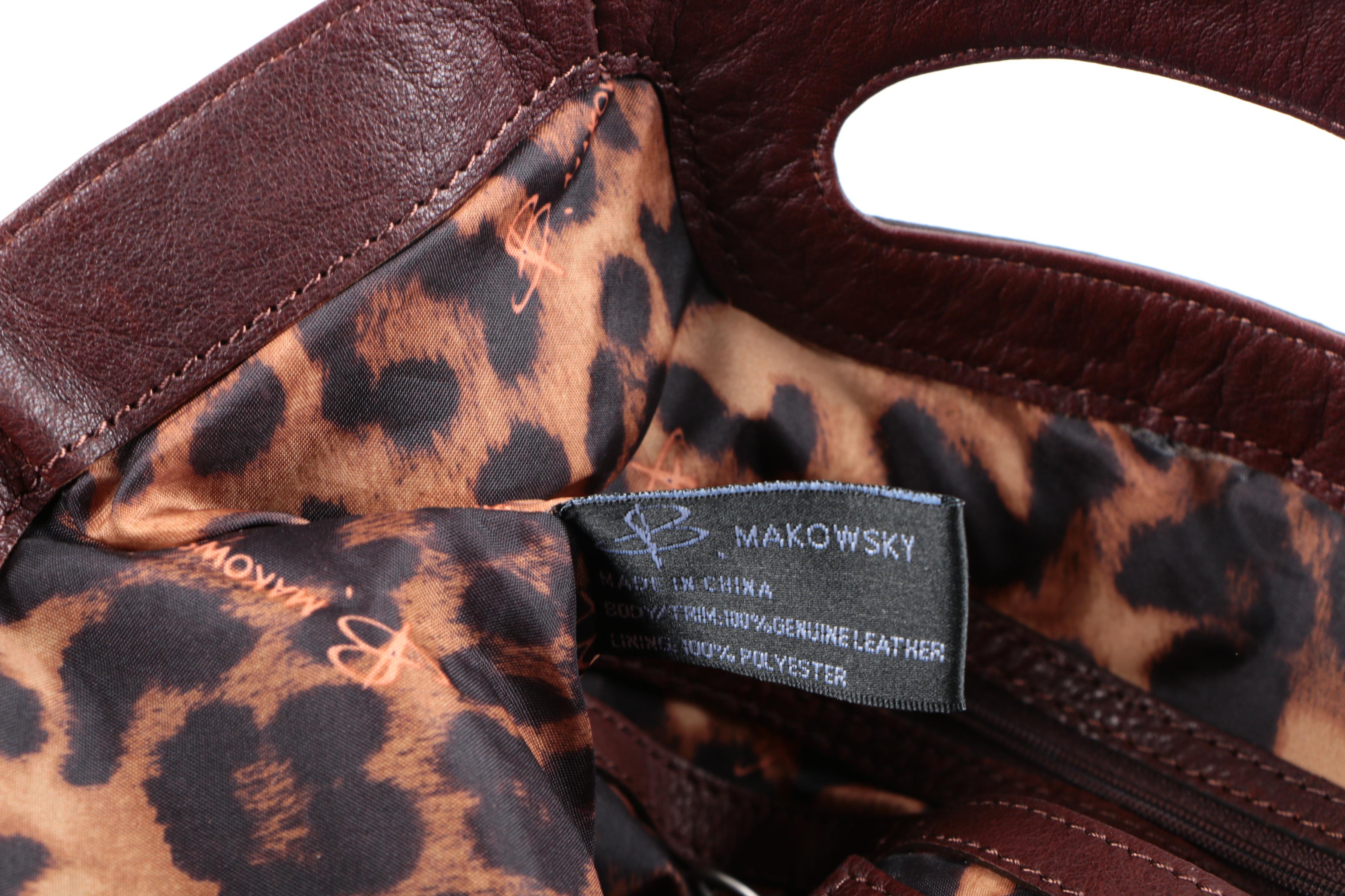 B. Makowsky and Vince Camuto Leather Handbags