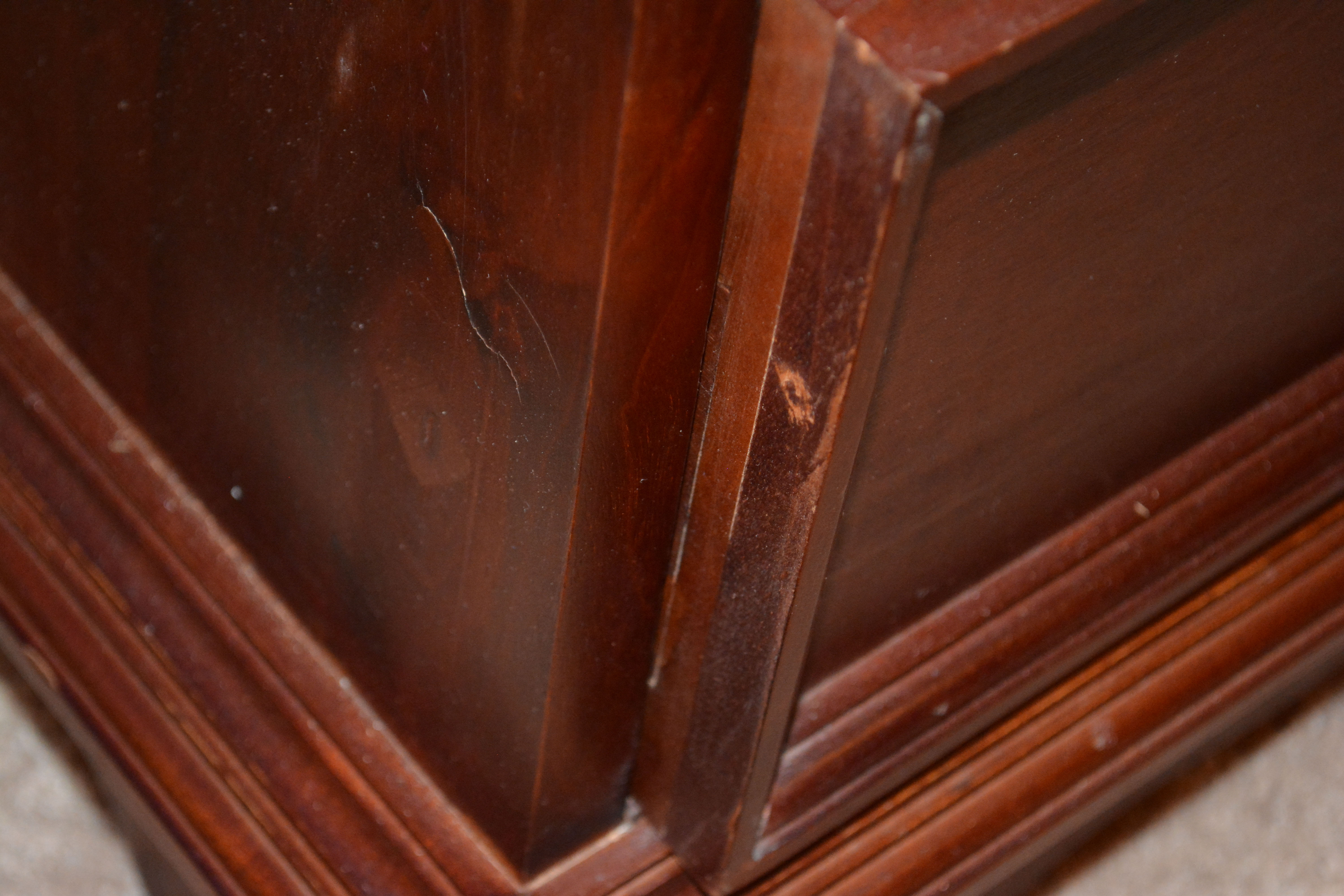 A-Frame Asian Style Chest of Drawers Pair