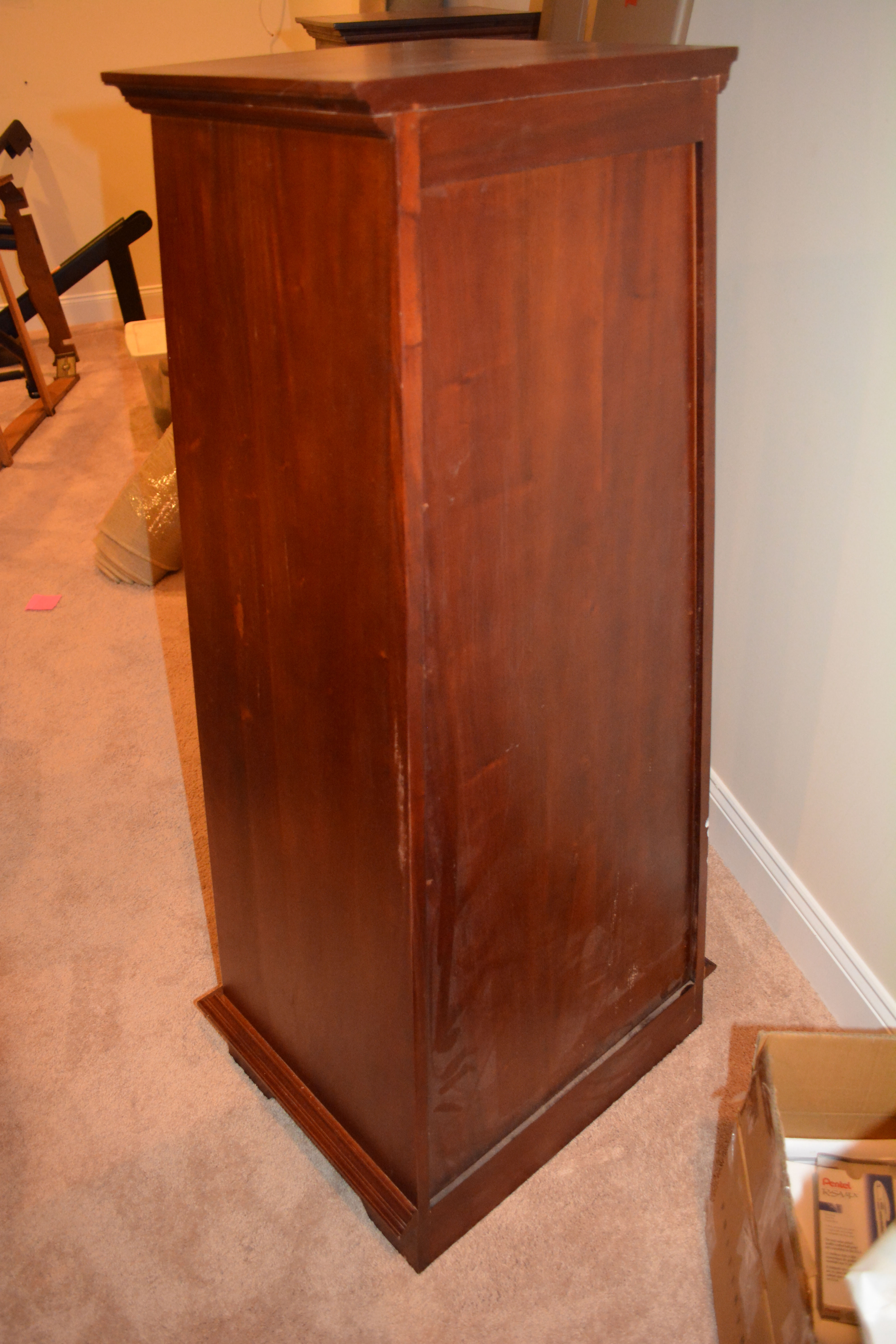 A-Frame Asian Style Chest of Drawers Pair