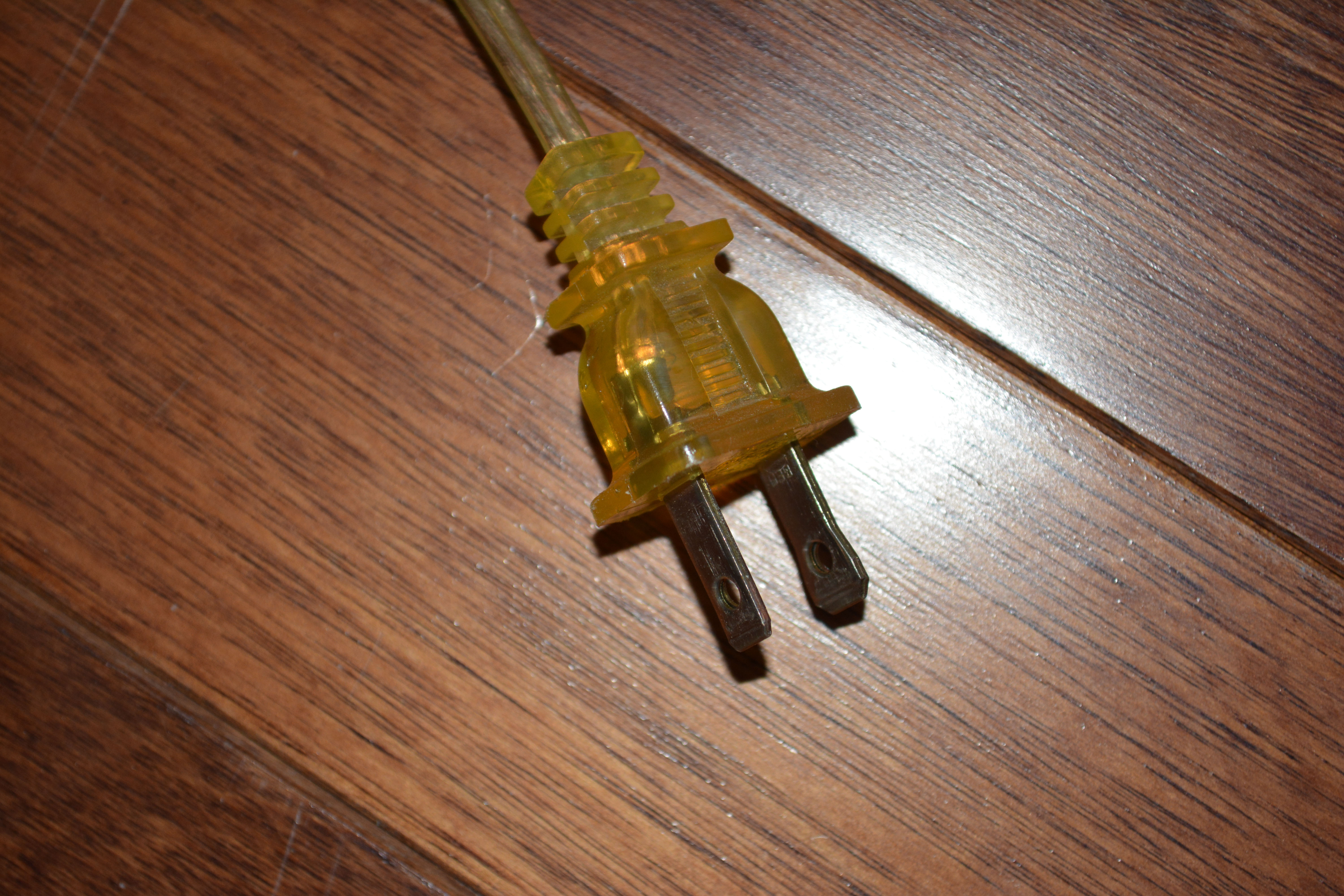 Brass Floor Lamp with White Shade