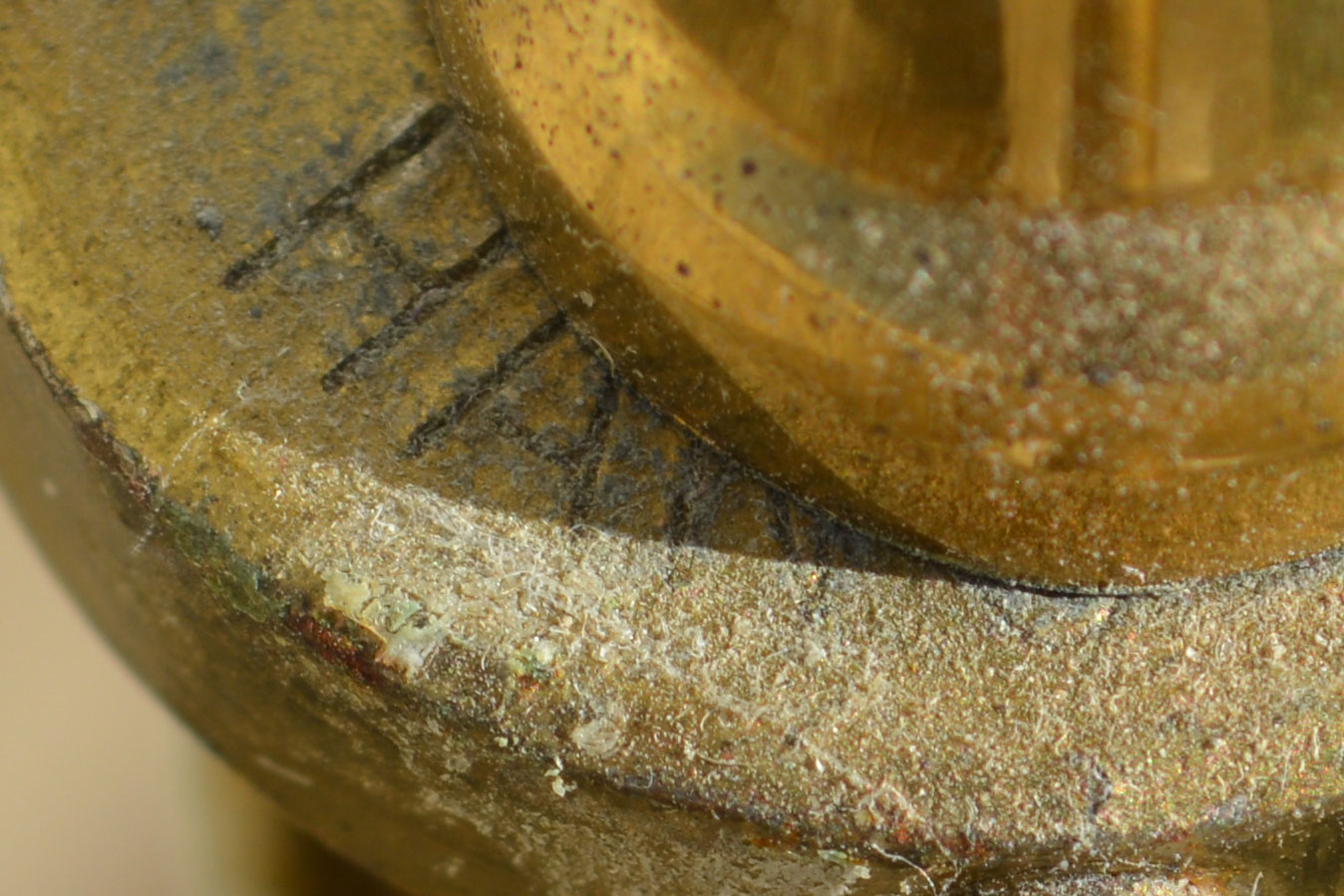 Brass Table Lamp with Dolphin Motif