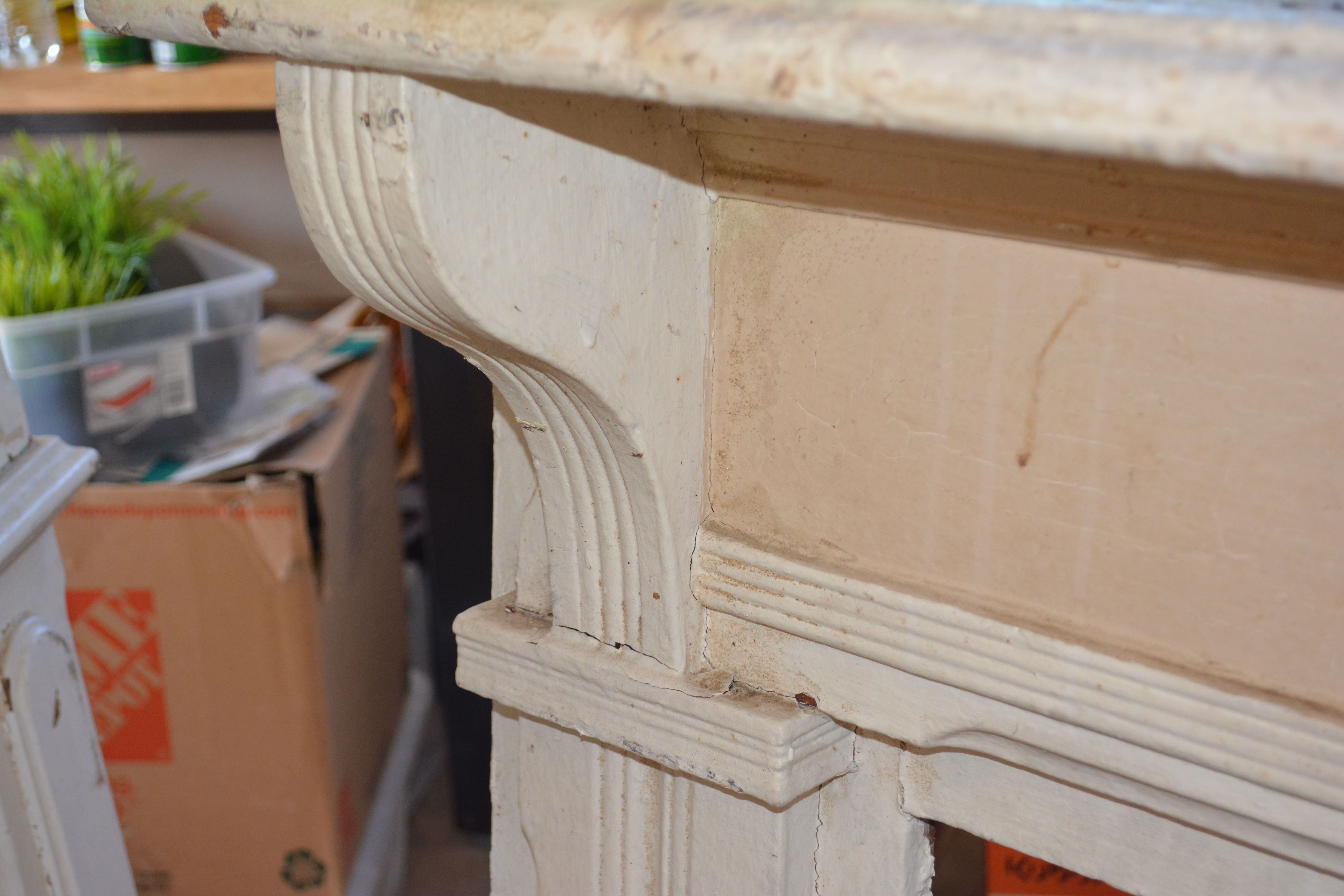 Pair of Antique Wooden Mantels