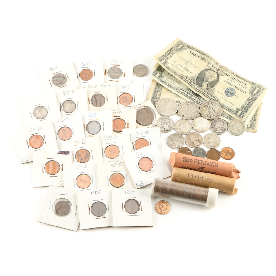 Vintage American Coin and Currency Collection