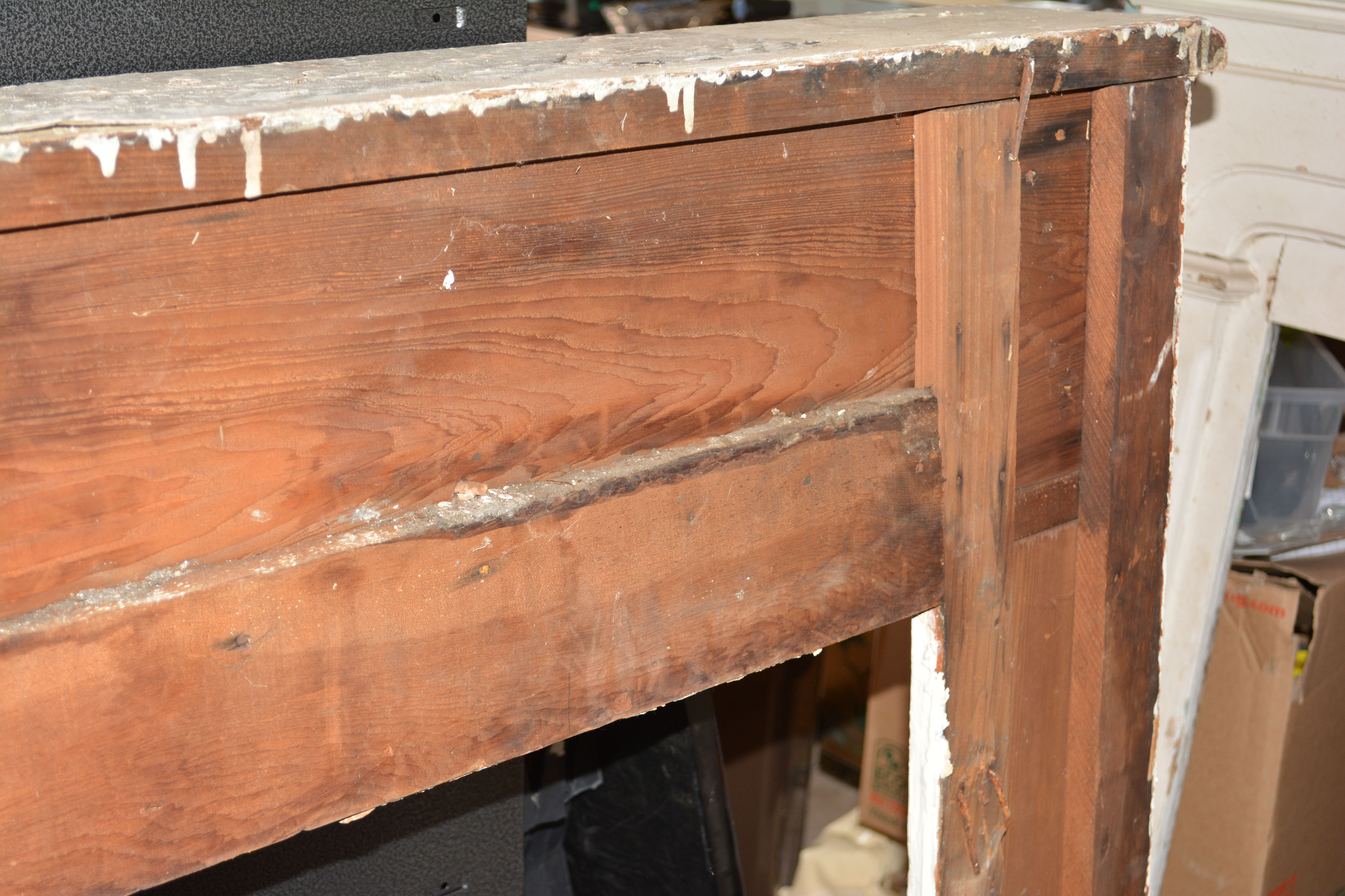Pair of Antique Wooden Mantels