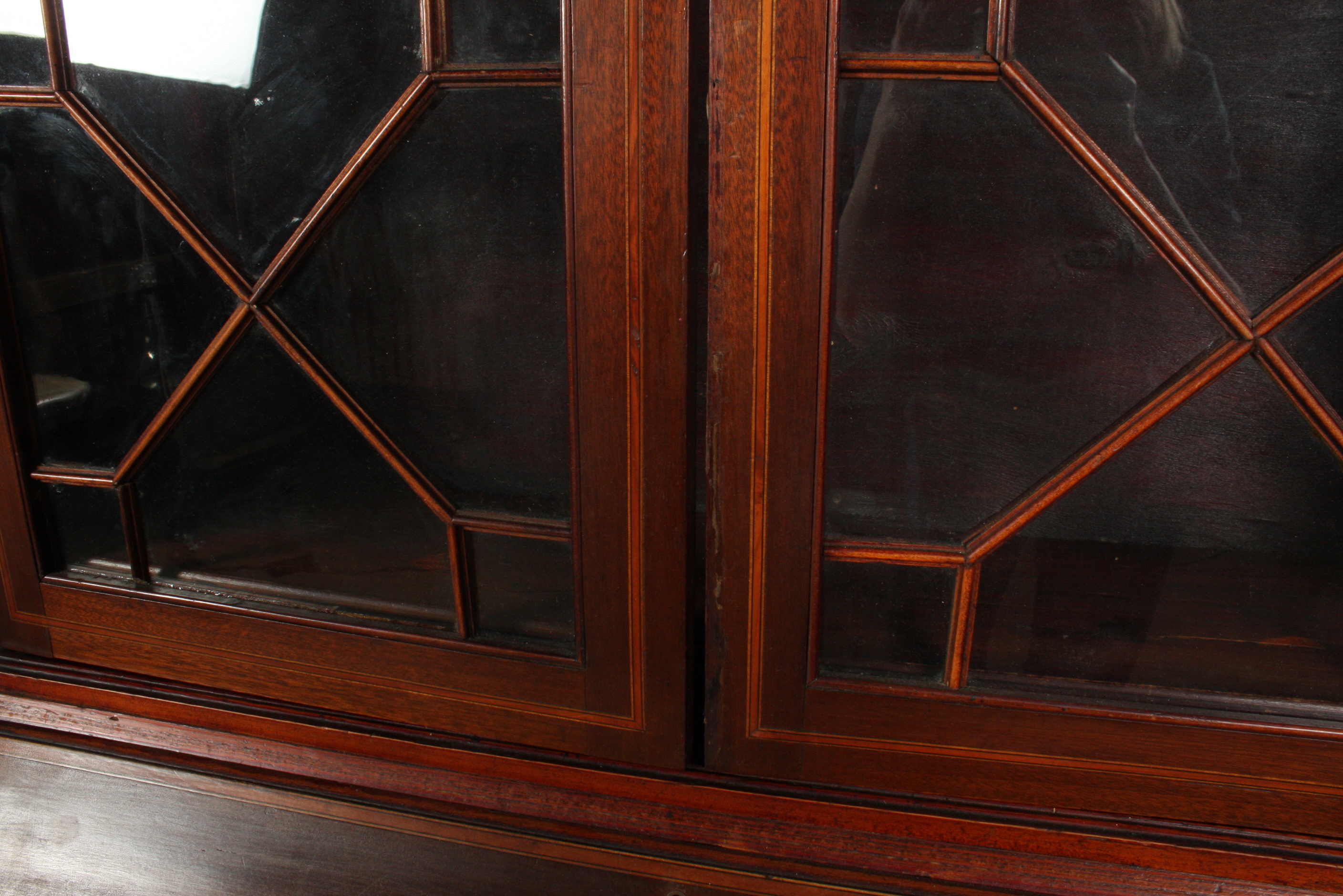 Antique English Edwardian Secretary Bookcase