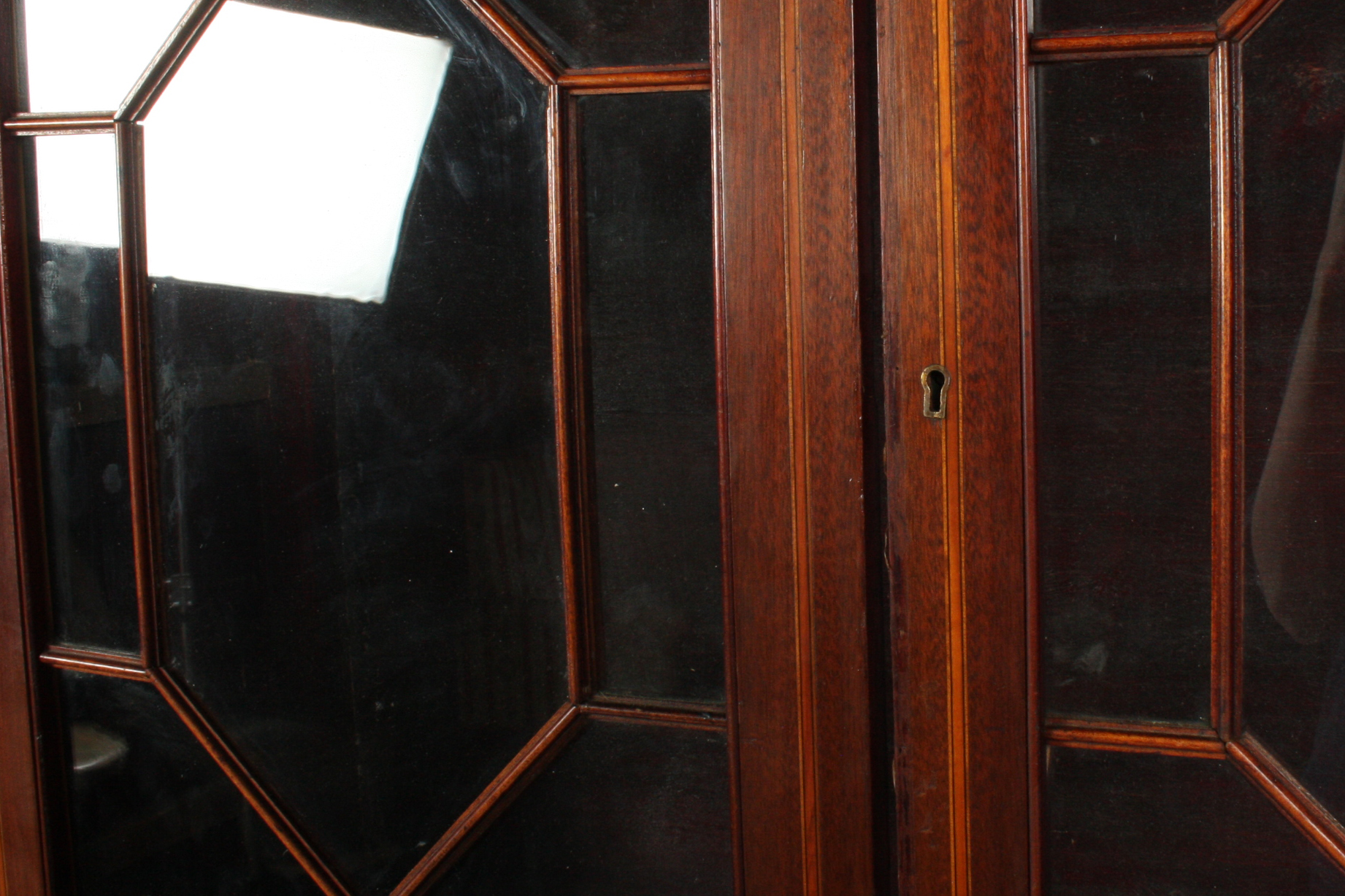 Antique English Edwardian Secretary Bookcase