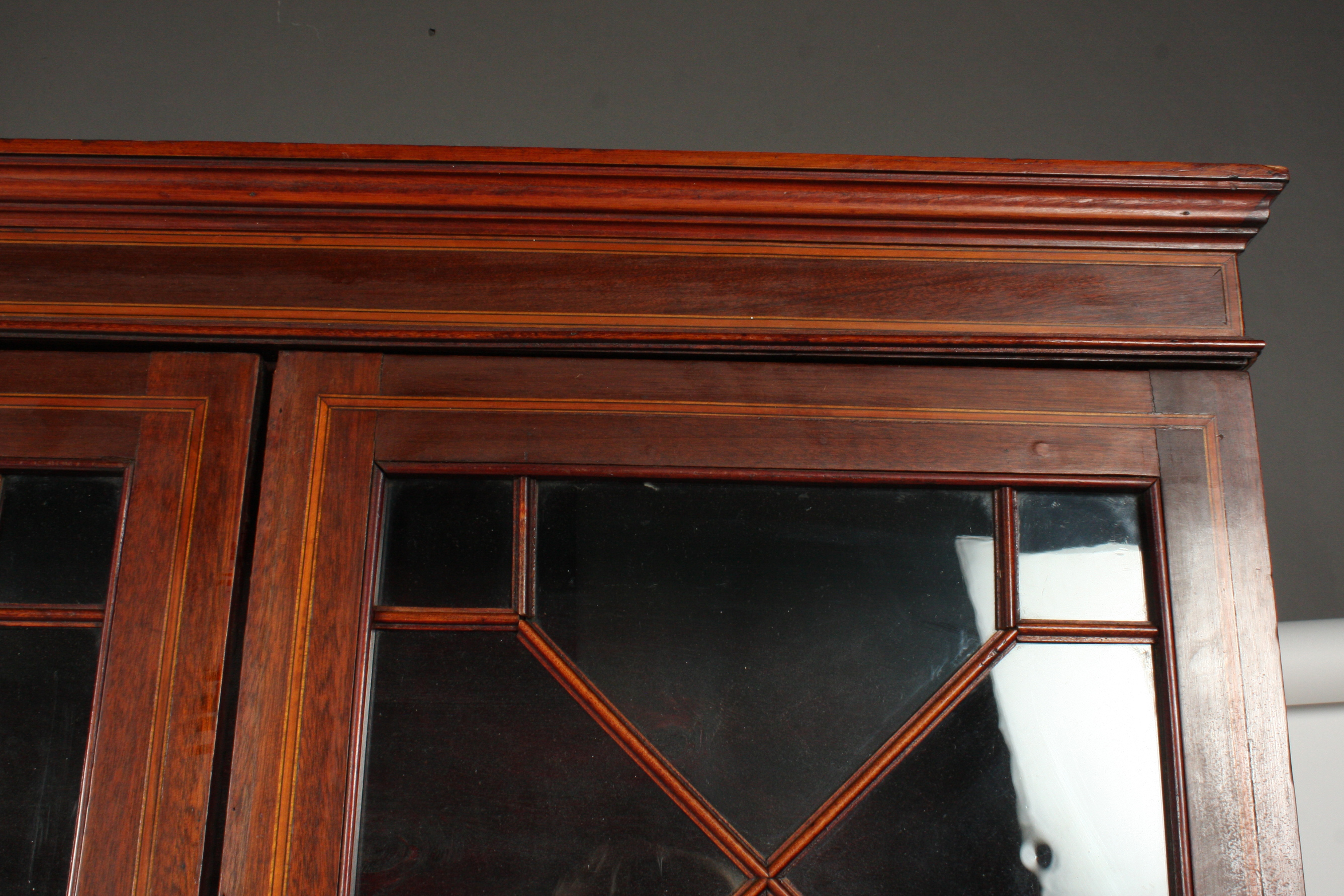 Antique English Edwardian Secretary Bookcase