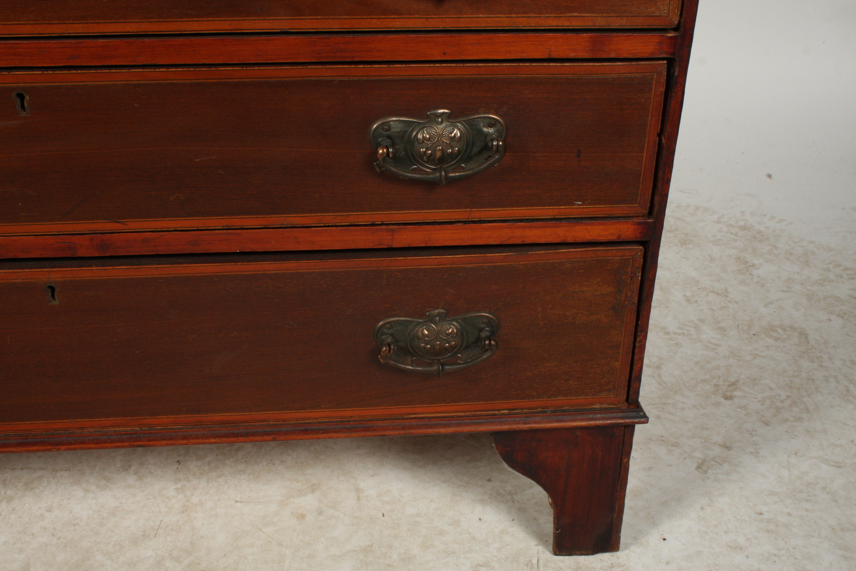 Antique English Edwardian Secretary Bookcase