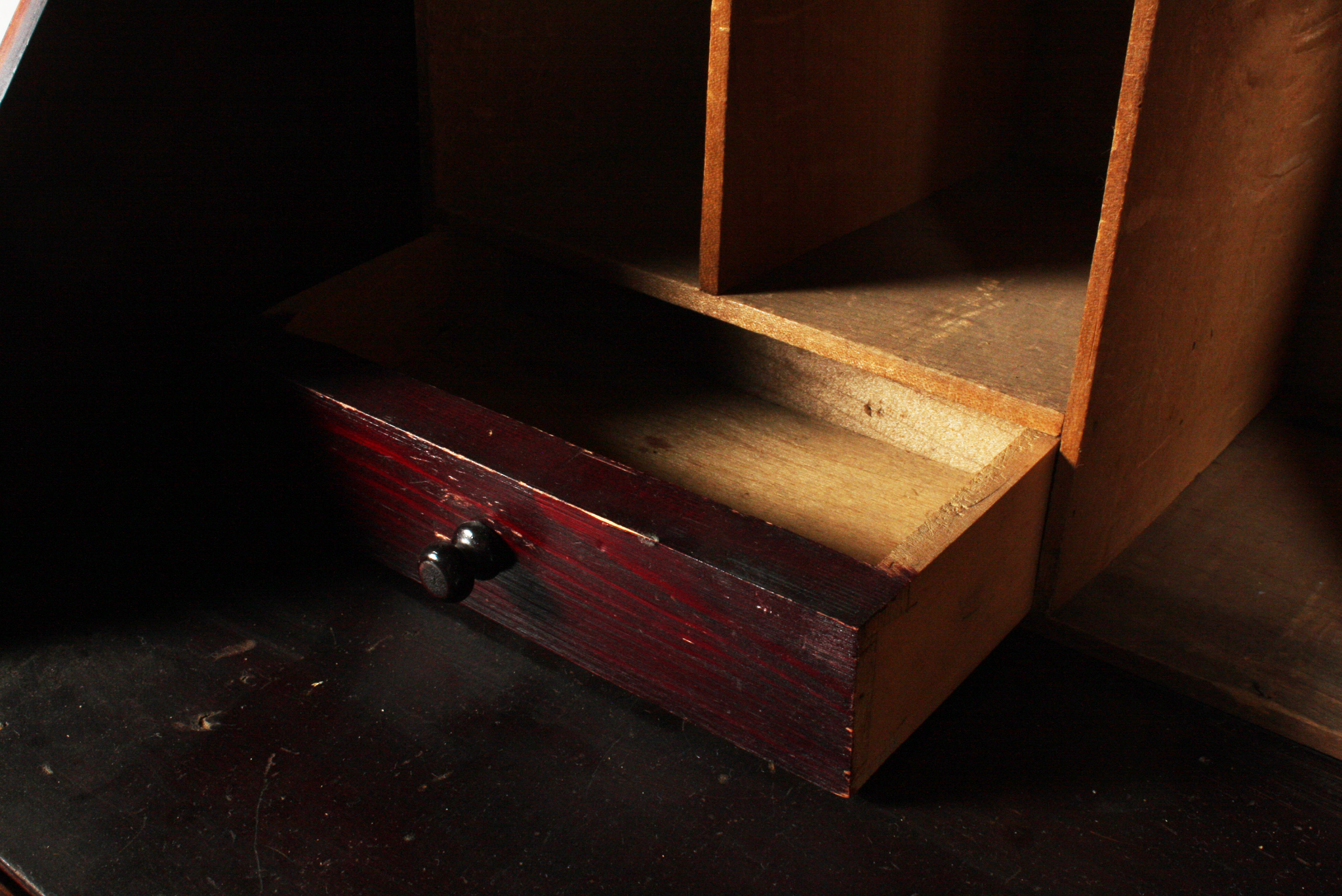 Antique English Edwardian Secretary Bookcase