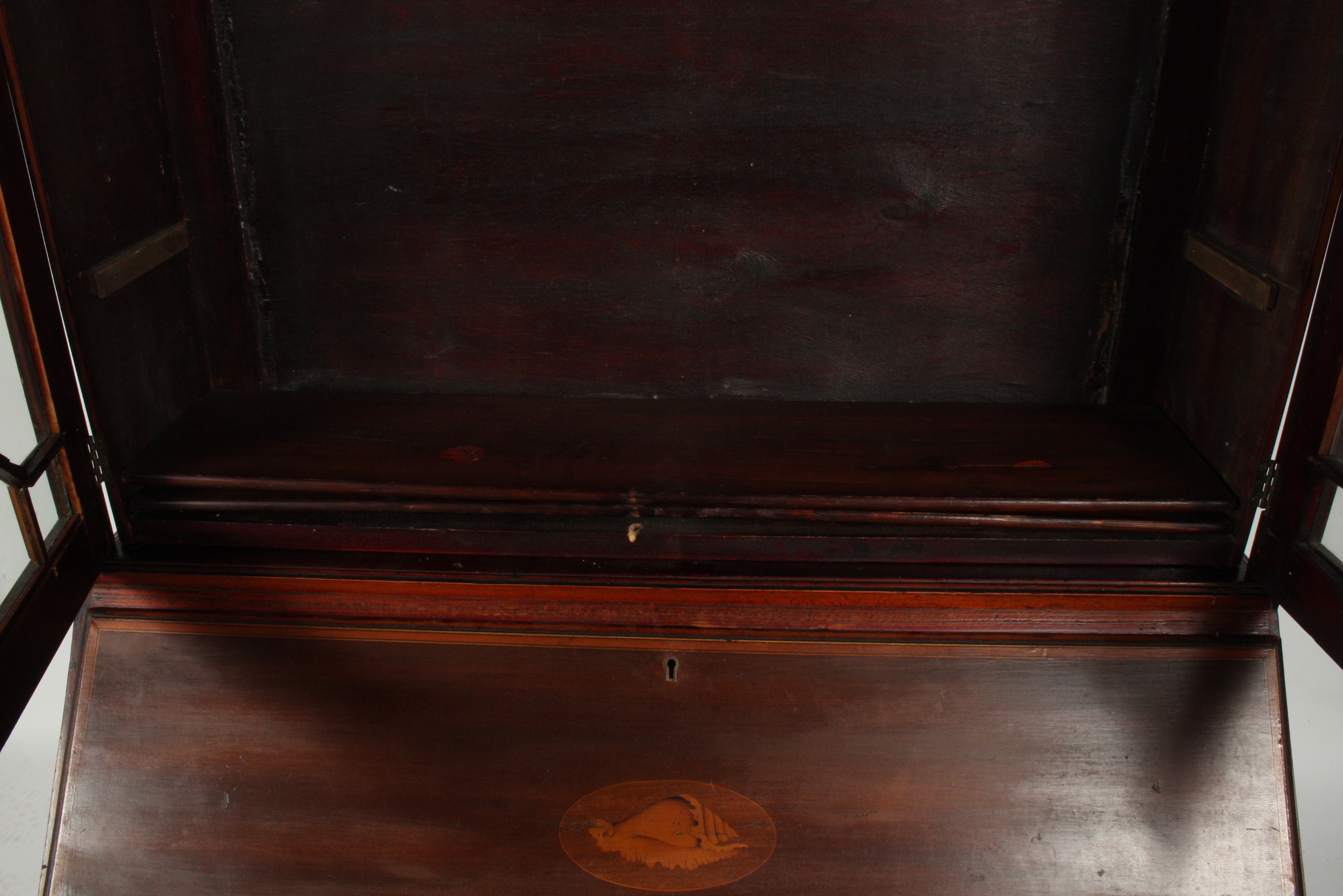 Antique English Edwardian Secretary Bookcase