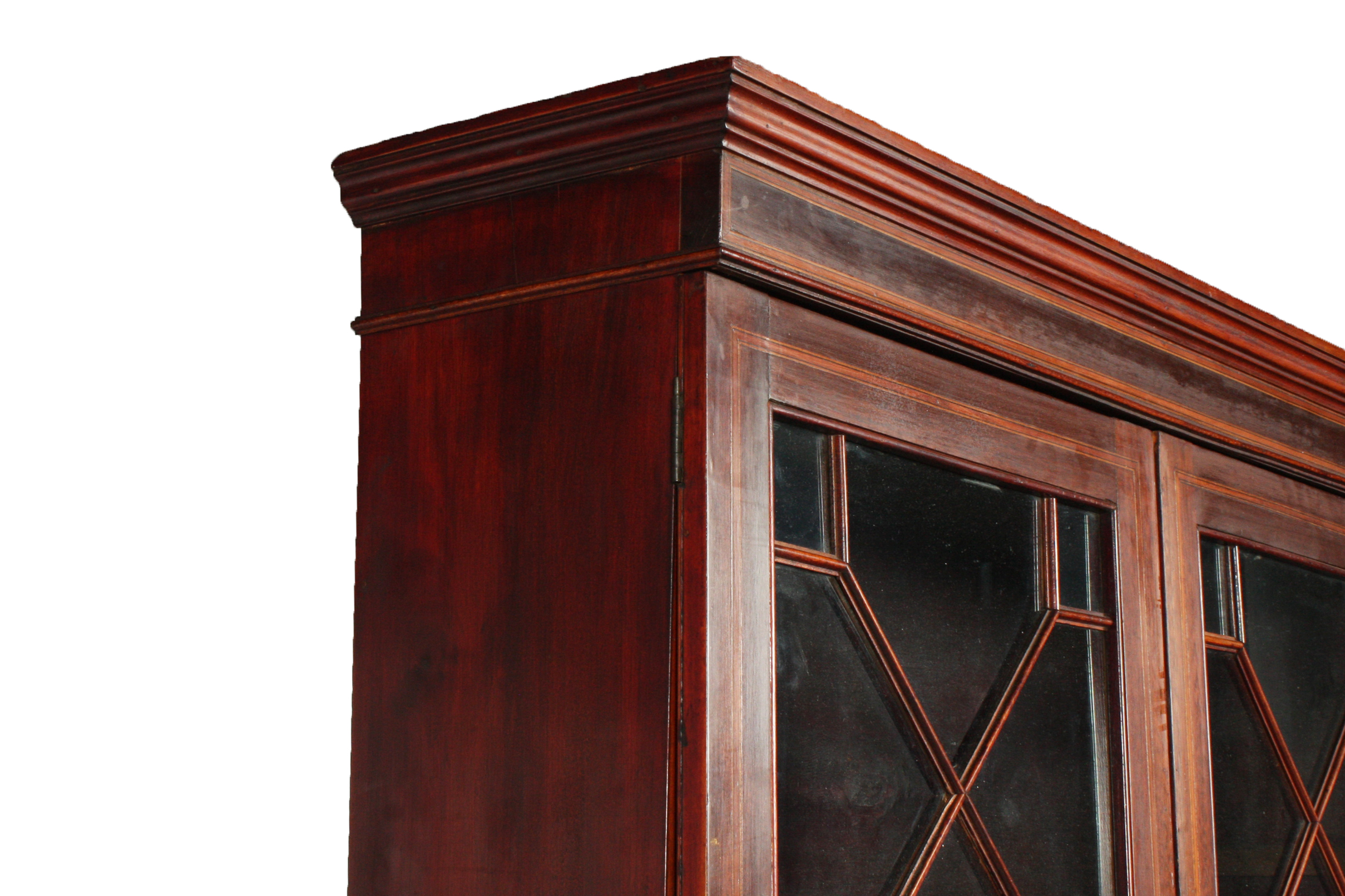 Antique English Edwardian Secretary Bookcase