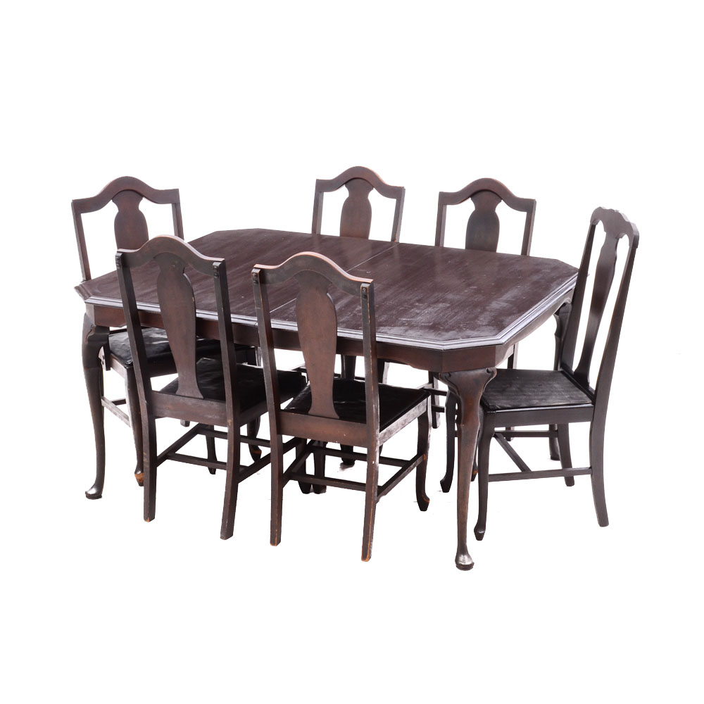 Vintage Queen Anne Dining Table