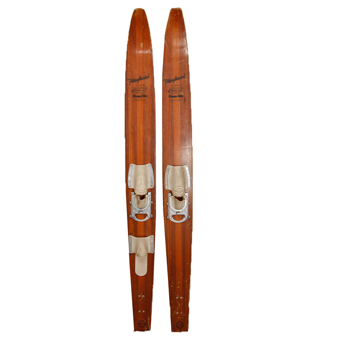 Pair of Vintage Catamaran Bottom Water Skis