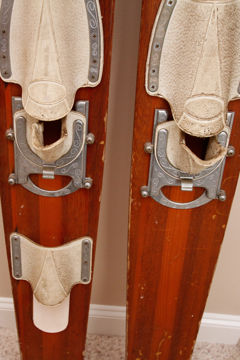 Pair of Vintage Catamaran Bottom Water Skis