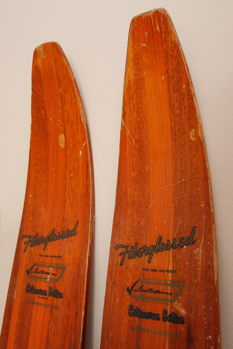 Pair of Vintage Catamaran Bottom Water Skis