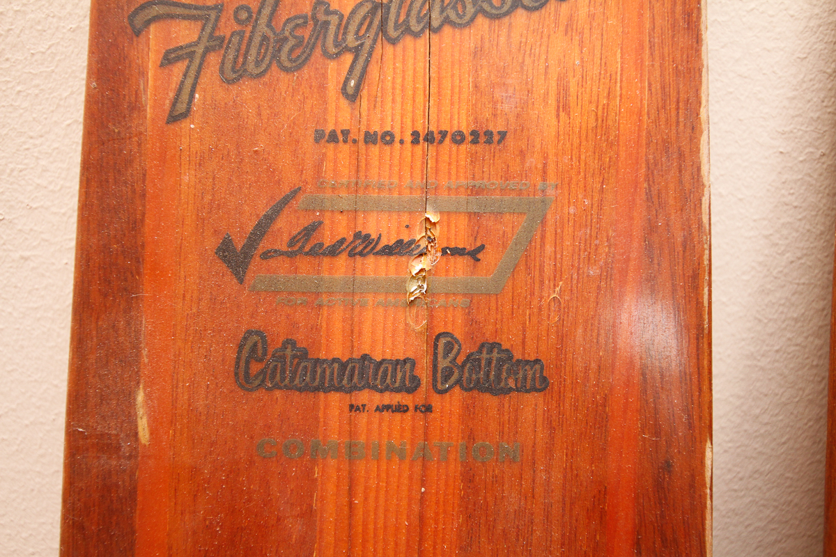 Pair of Vintage Catamaran Bottom Water Skis