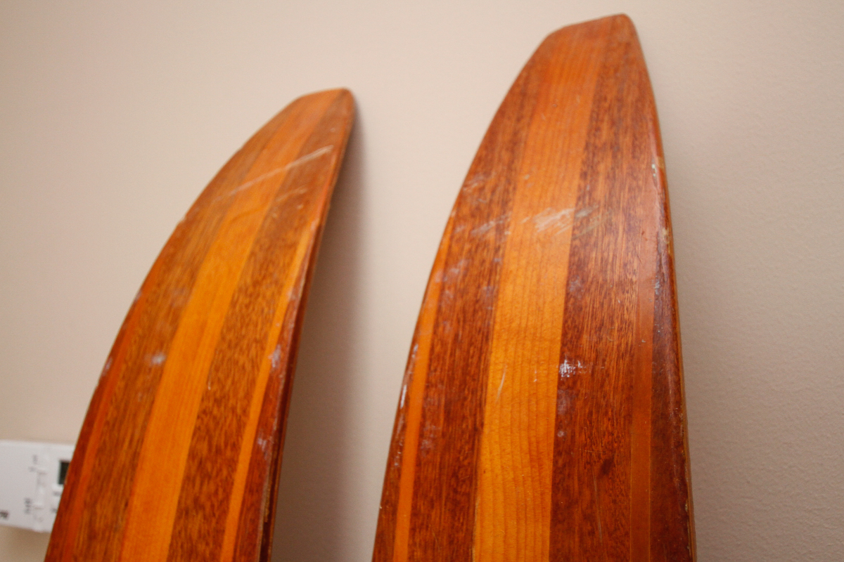 Pair of Vintage Catamaran Bottom Water Skis