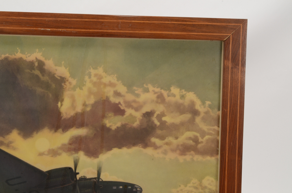 Offset Lithograph after Frederic Tellander's "Flying Fortress"