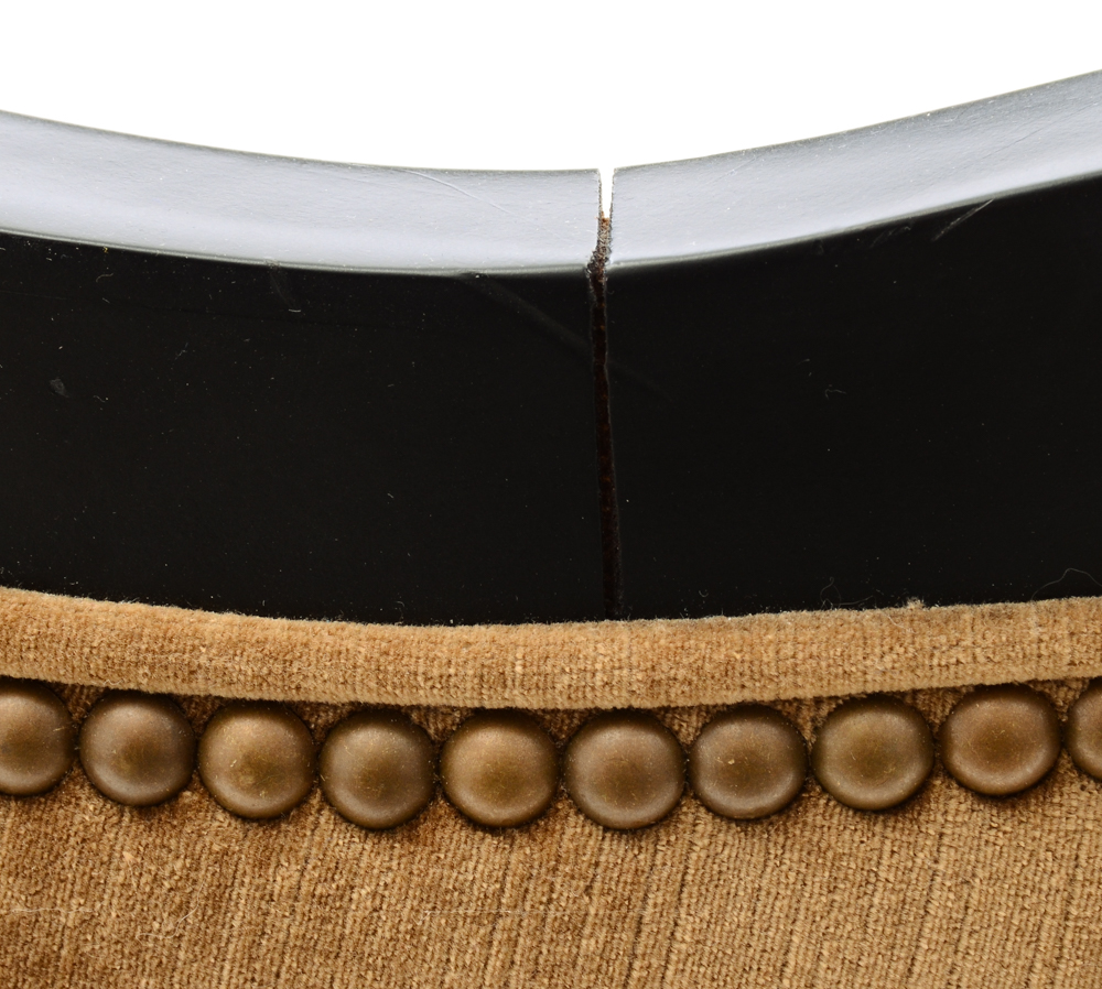 Arhaus Wing-Back Armchair with Ottoman