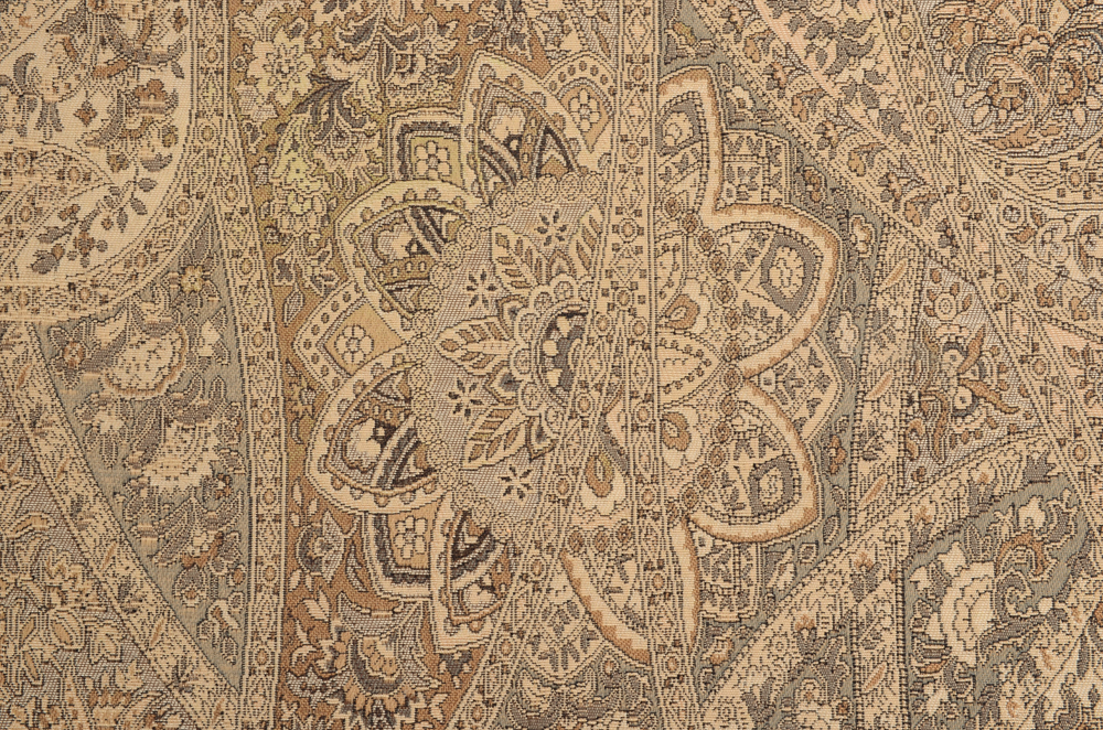 Arhaus Wing-Back Armchair with Ottoman