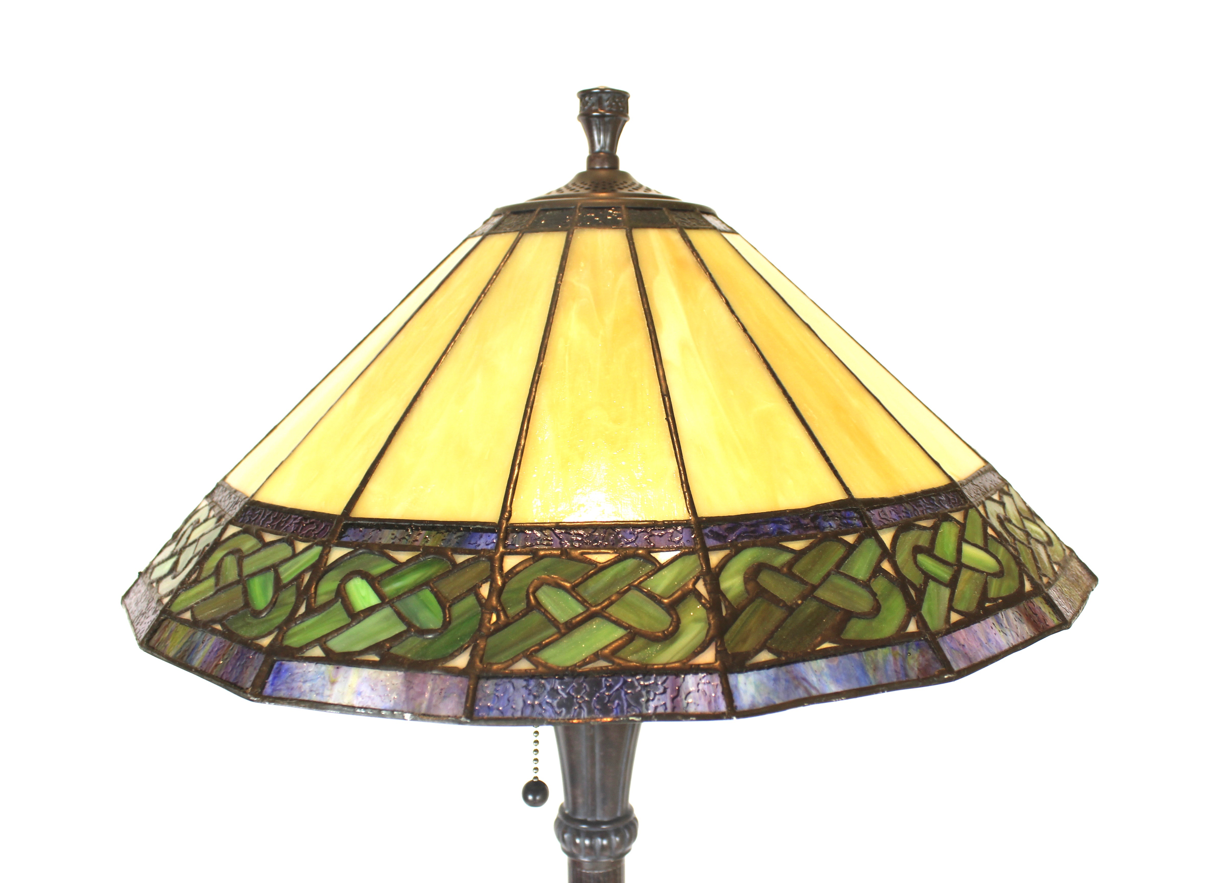 Matching Table and Floor Lamps With Tiffany Style Shades