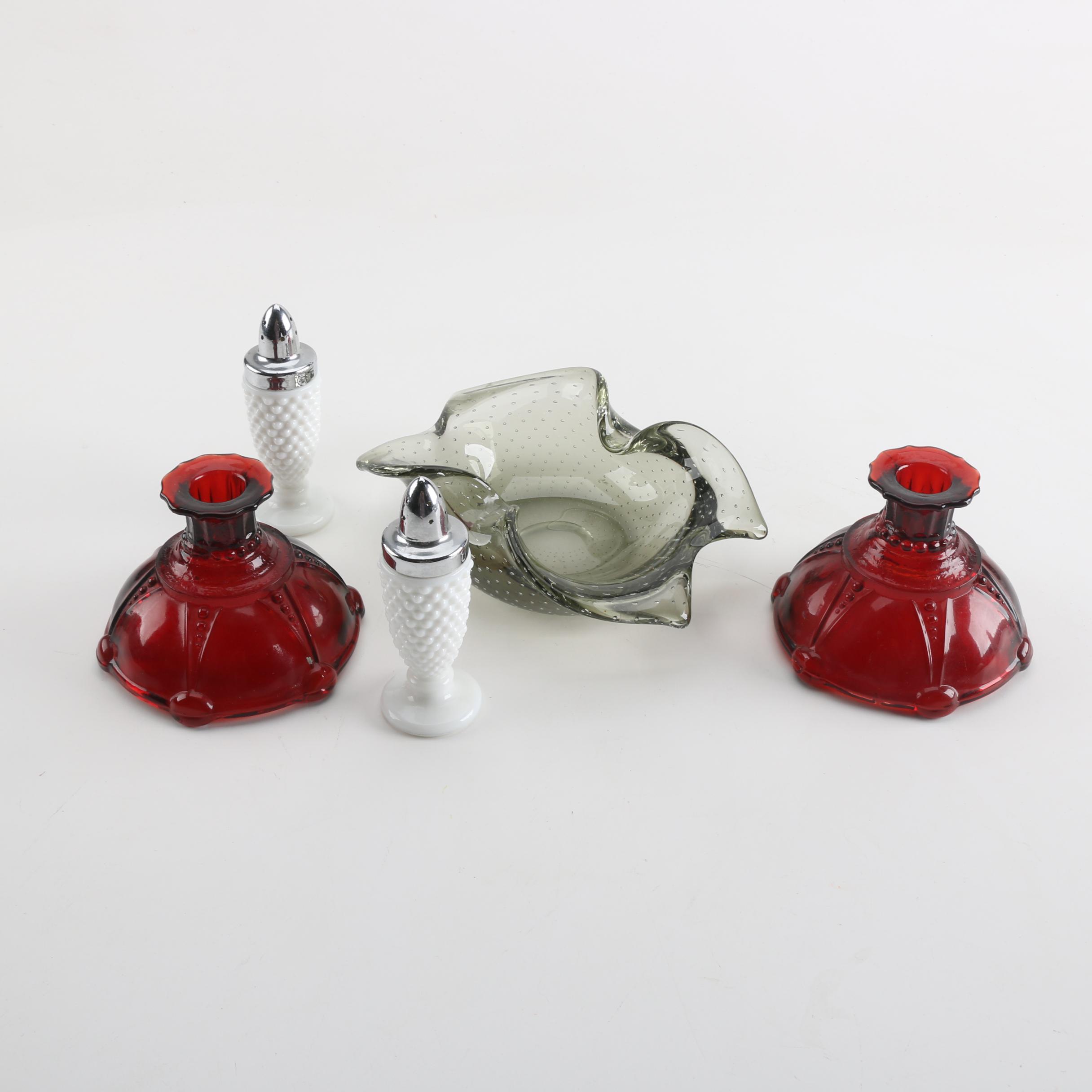 Art Glass Bowl with Tableware