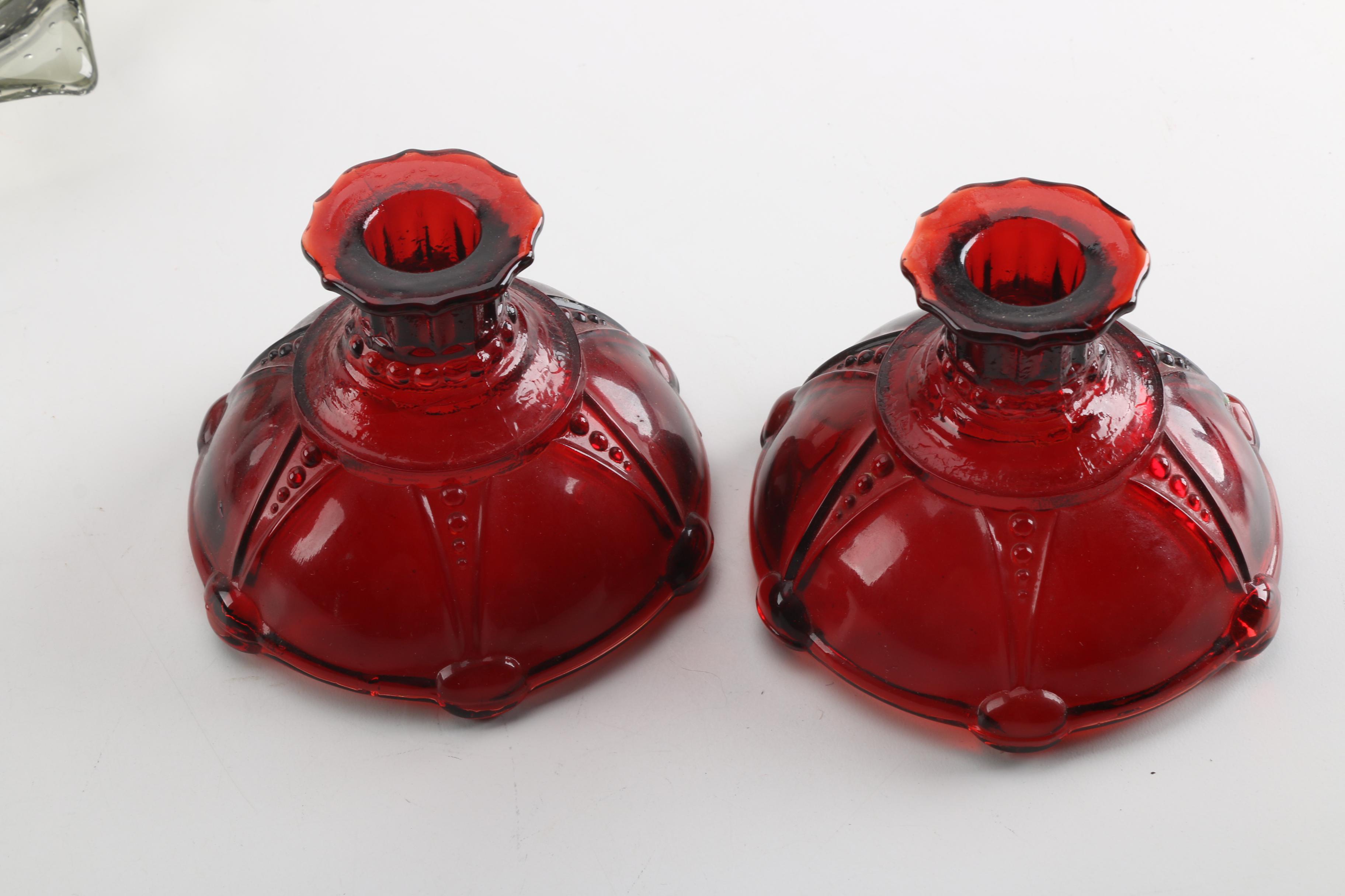 Art Glass Bowl with Tableware