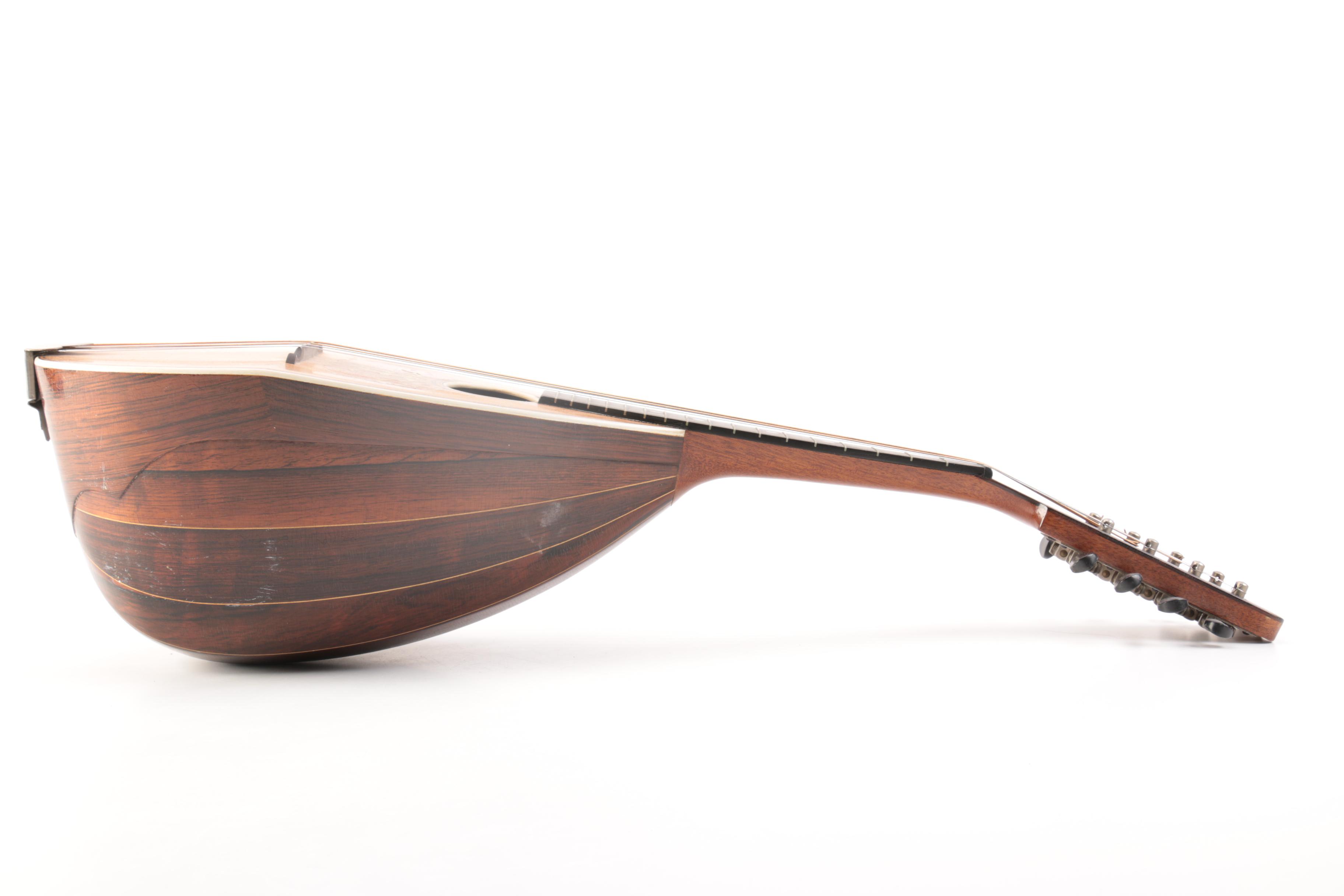 W.M. Co. Bowlback Mandolin, Case and Sheet Music