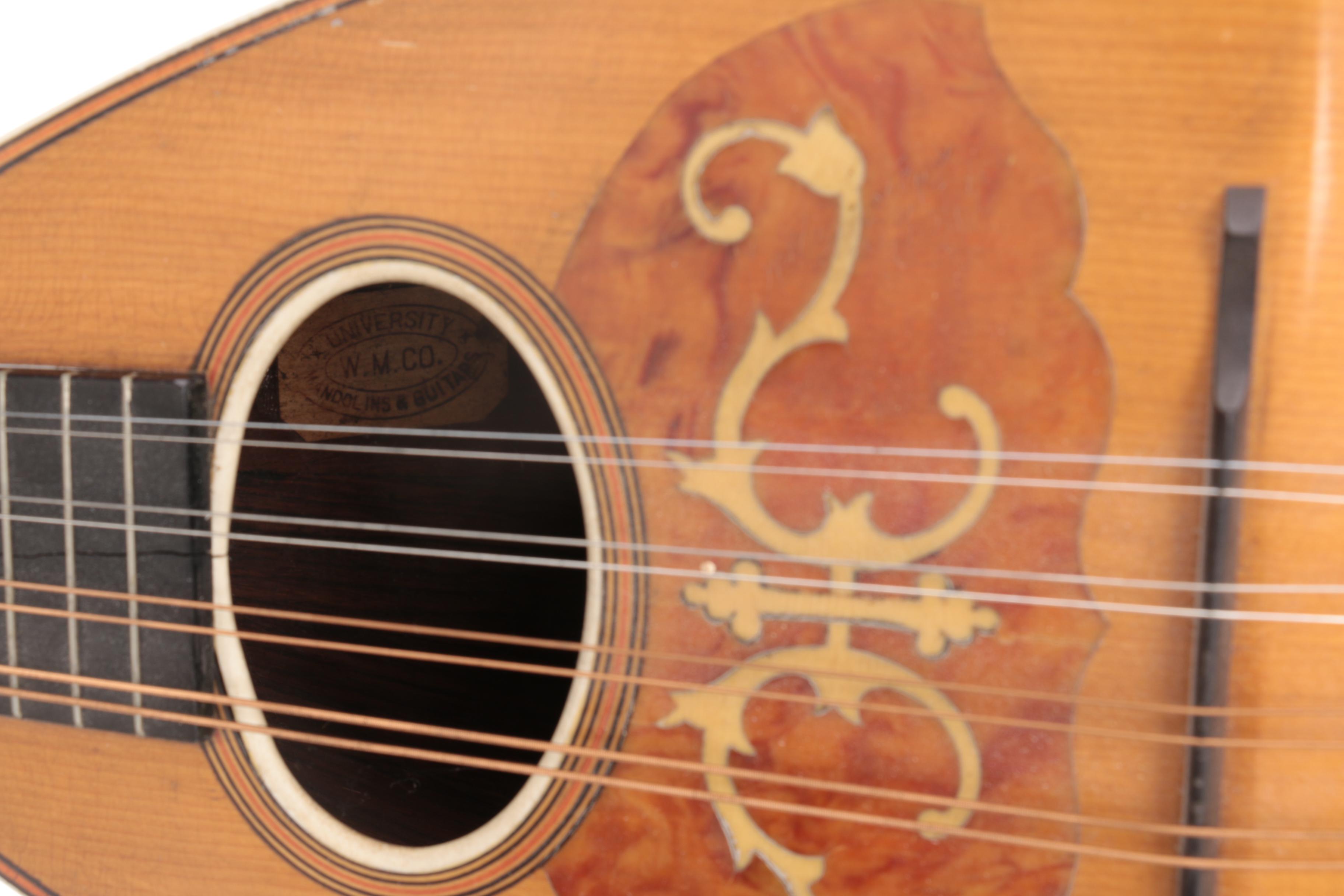 W.M. Co. Bowlback Mandolin, Case and Sheet Music