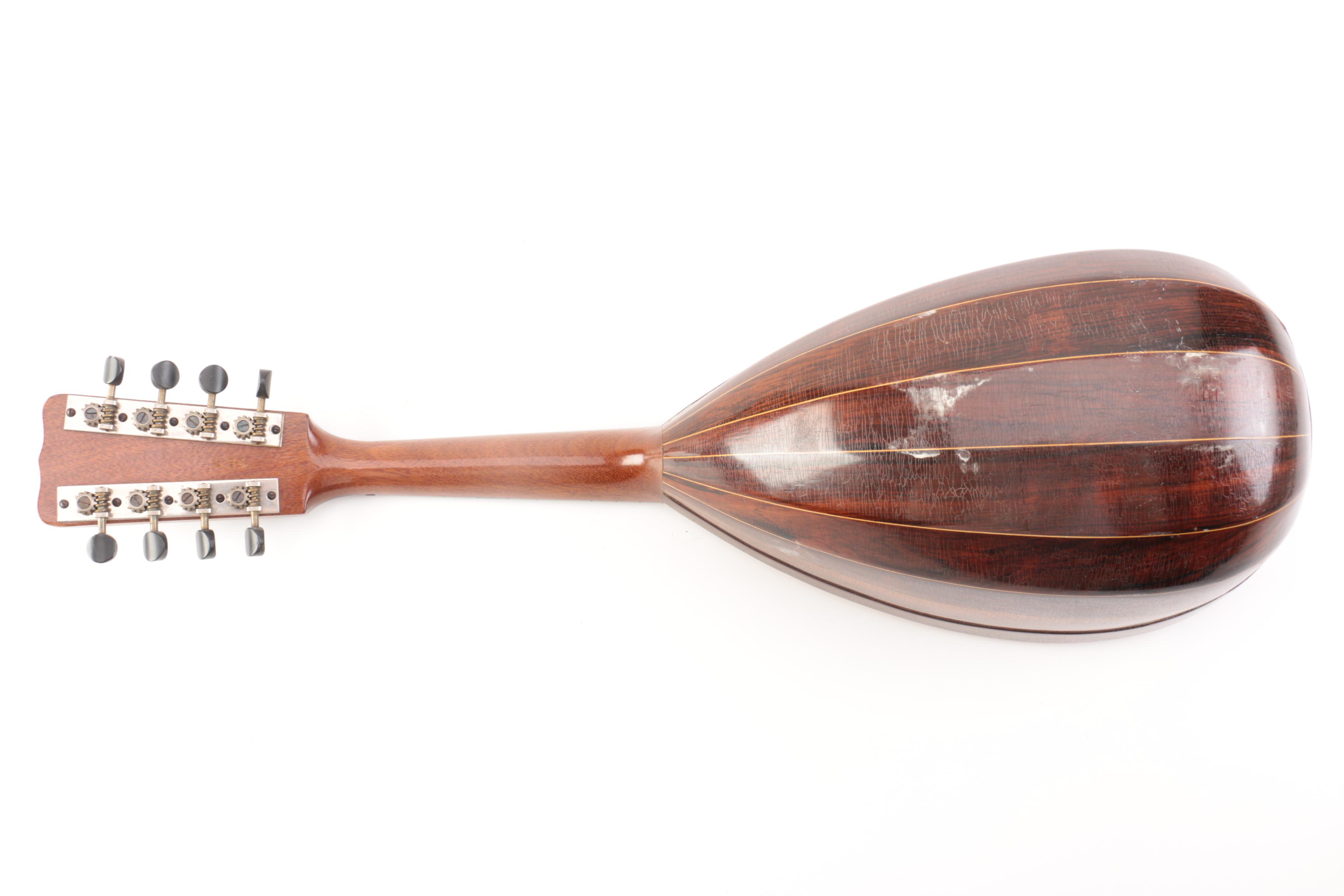 W.M. Co. Bowlback Mandolin, Case and Sheet Music