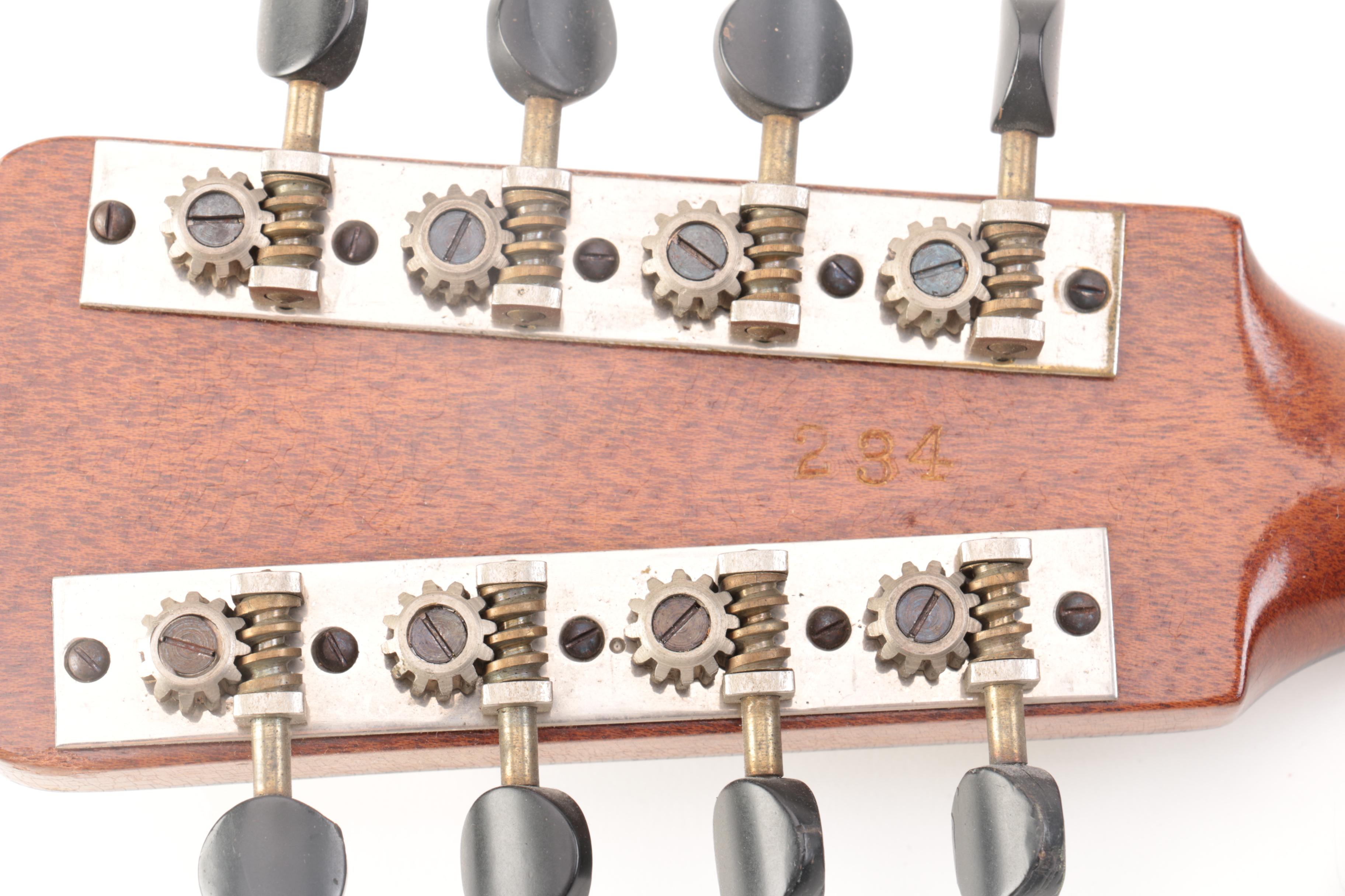 W.M. Co. Bowlback Mandolin, Case and Sheet Music