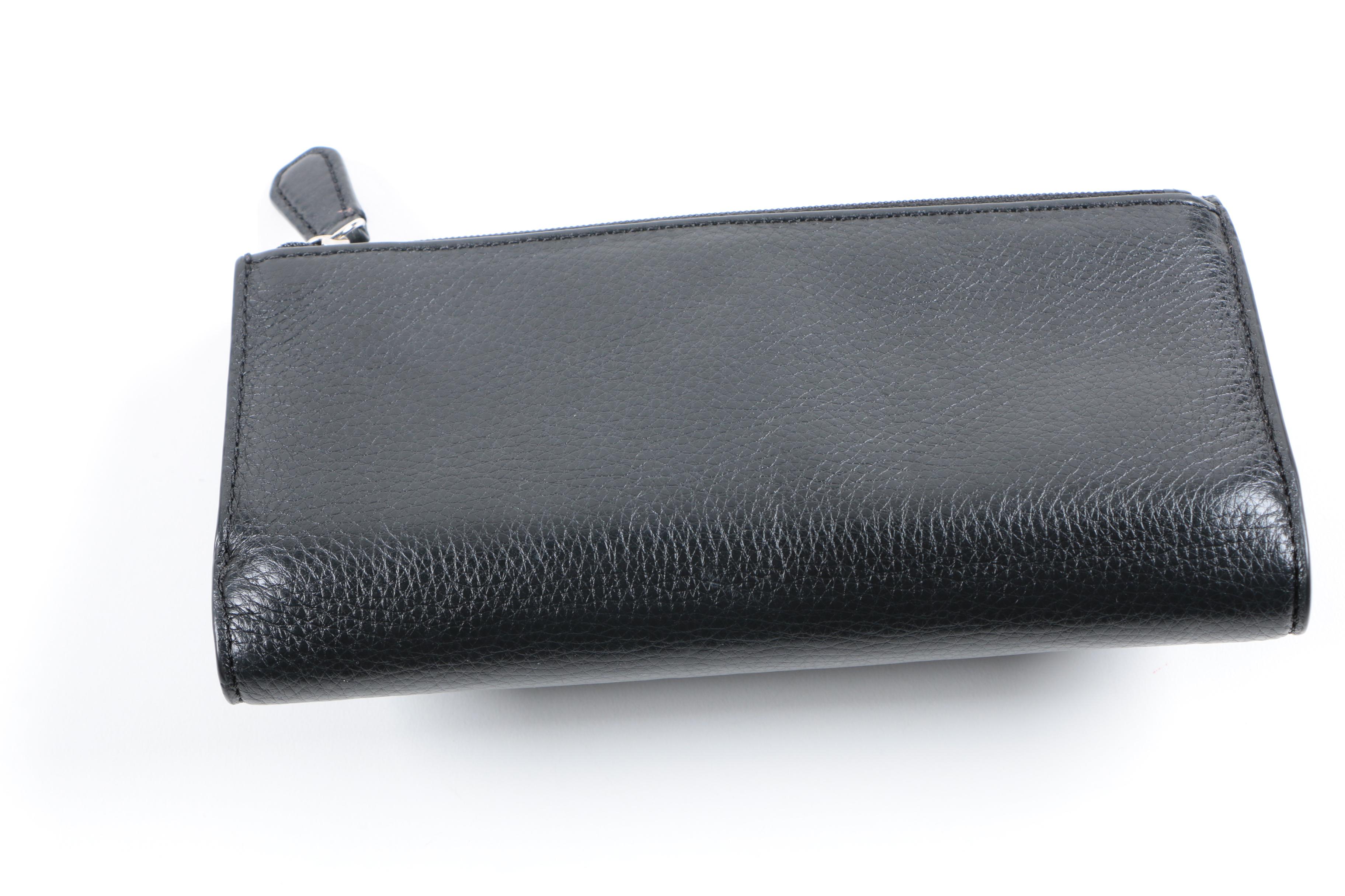 Coach Signature Leopard Print Tote and Leather Wallet